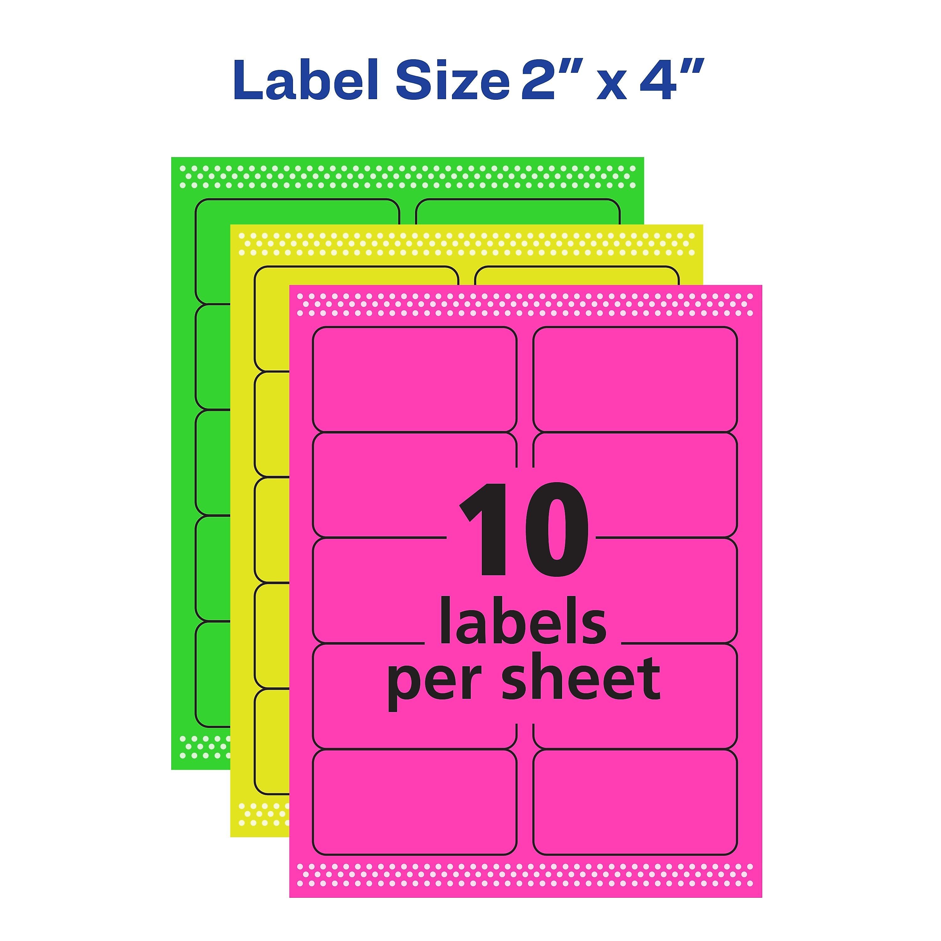 Avery Laser/Inkjet Identification Labels, 2