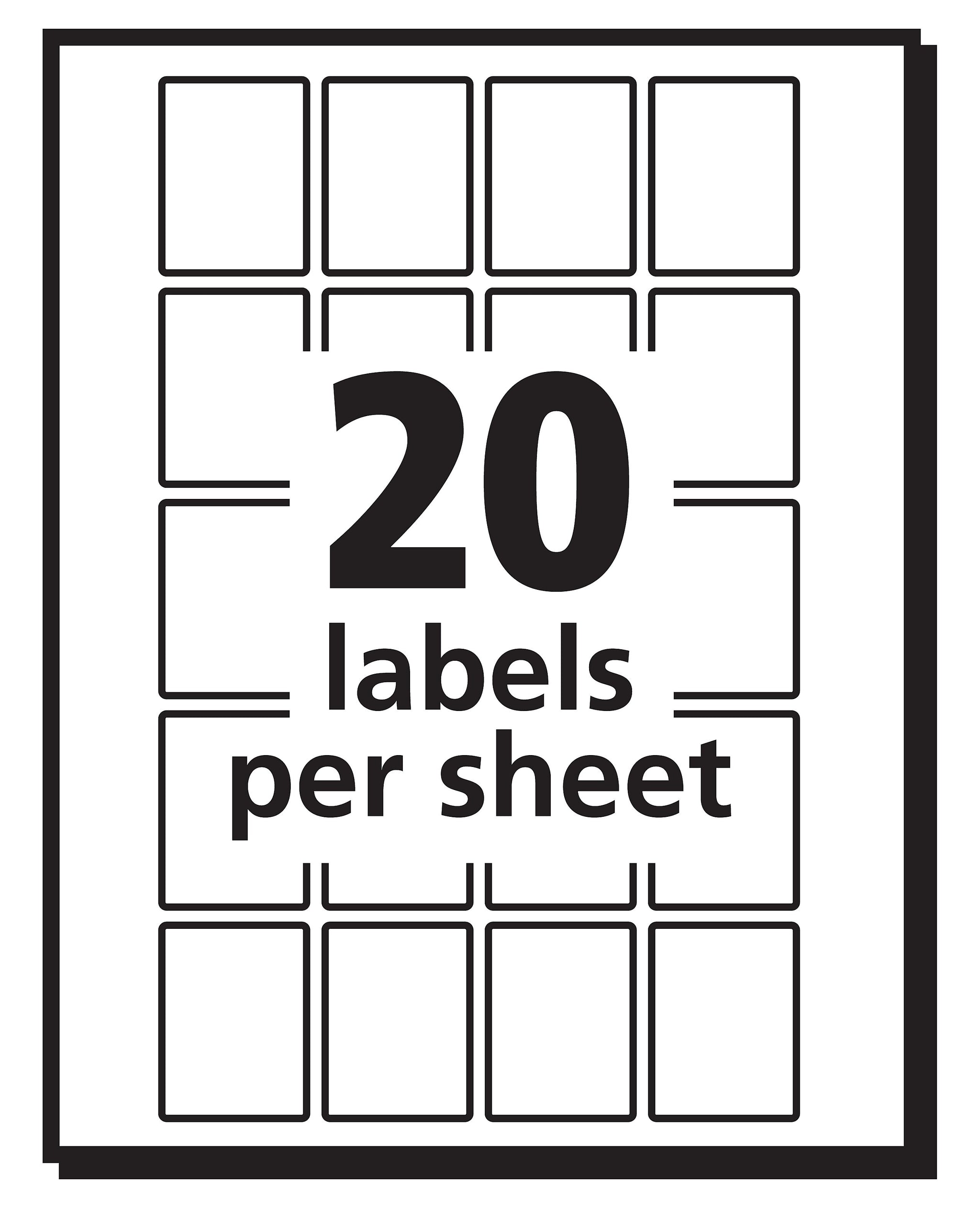 Avery Laser/Inkjet Multipurpose Labels, 1