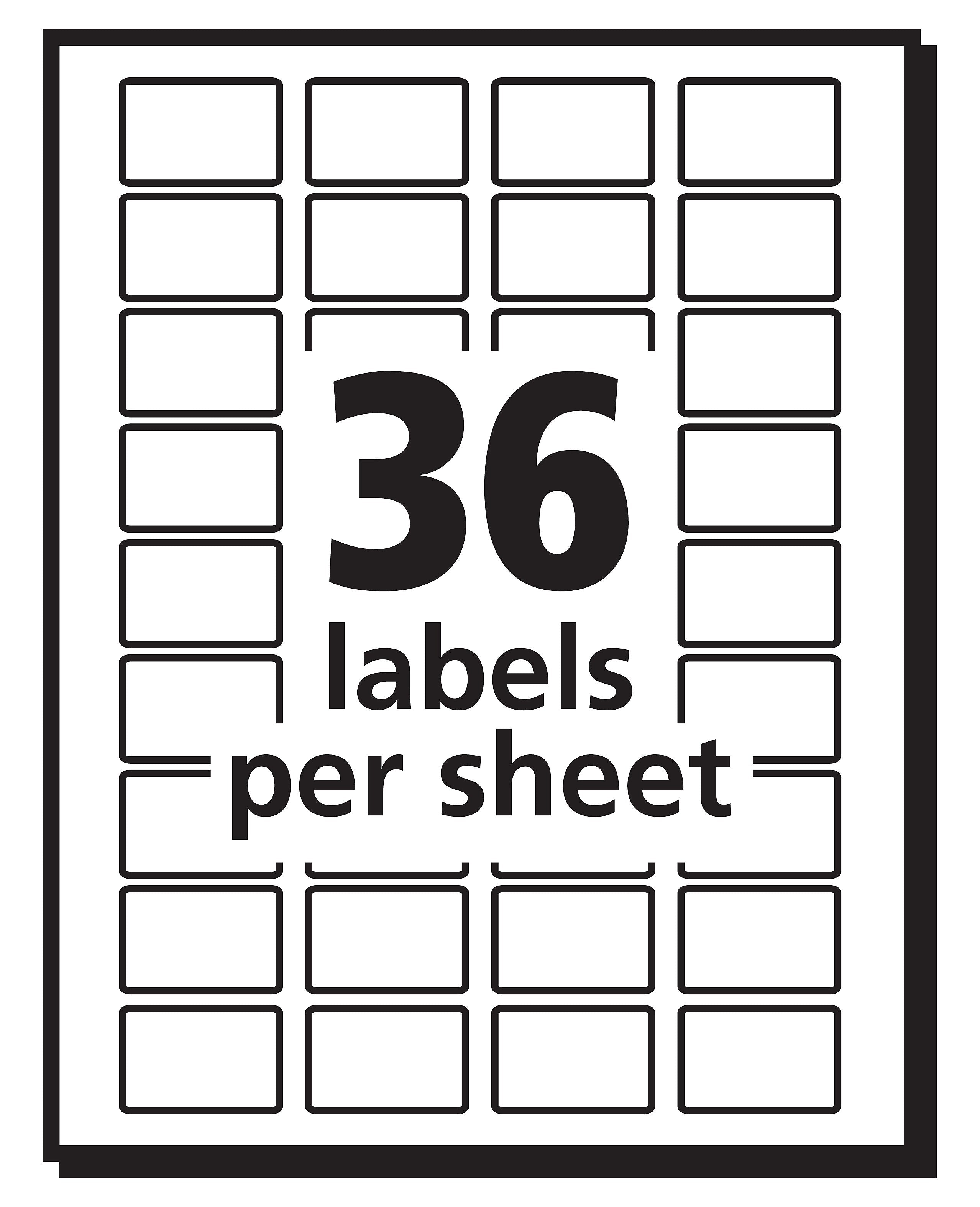 Avery Laser/Inkjet Multipurpose Labels, 1/2