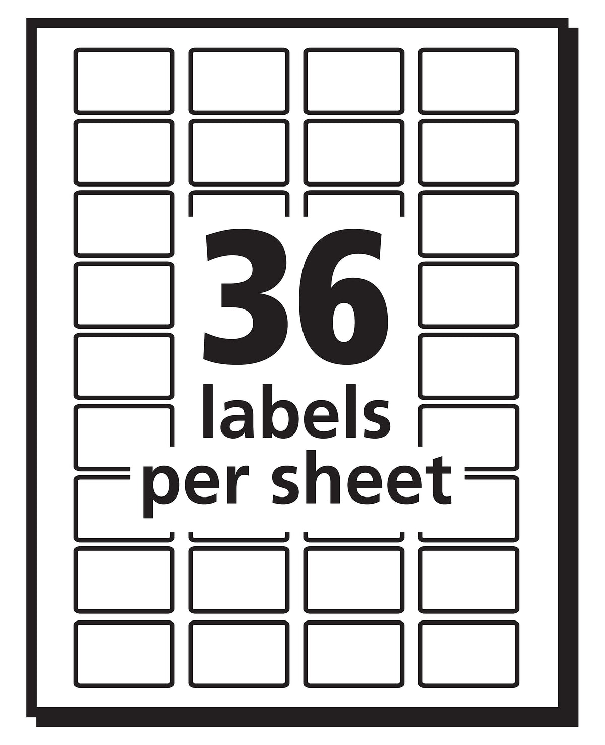 Avery Laser/Inkjet Multipurpose Labels, 1/2" x 3/4", White, 1008 Labels Per Pack