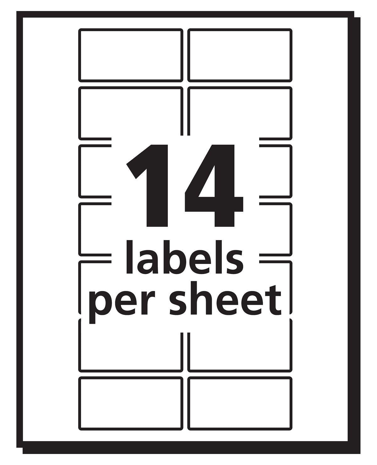 Avery Laser/Inkjet Multipurpose Labels, 3/4" x 1 1/2", White, 504 Labels Per Pack