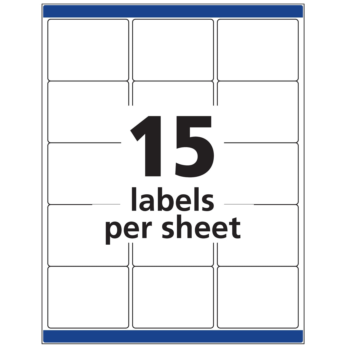 Avery Laser/Inkjet Permanent Durable ID Label with TrueBlock® Technology, White, 225/Pack