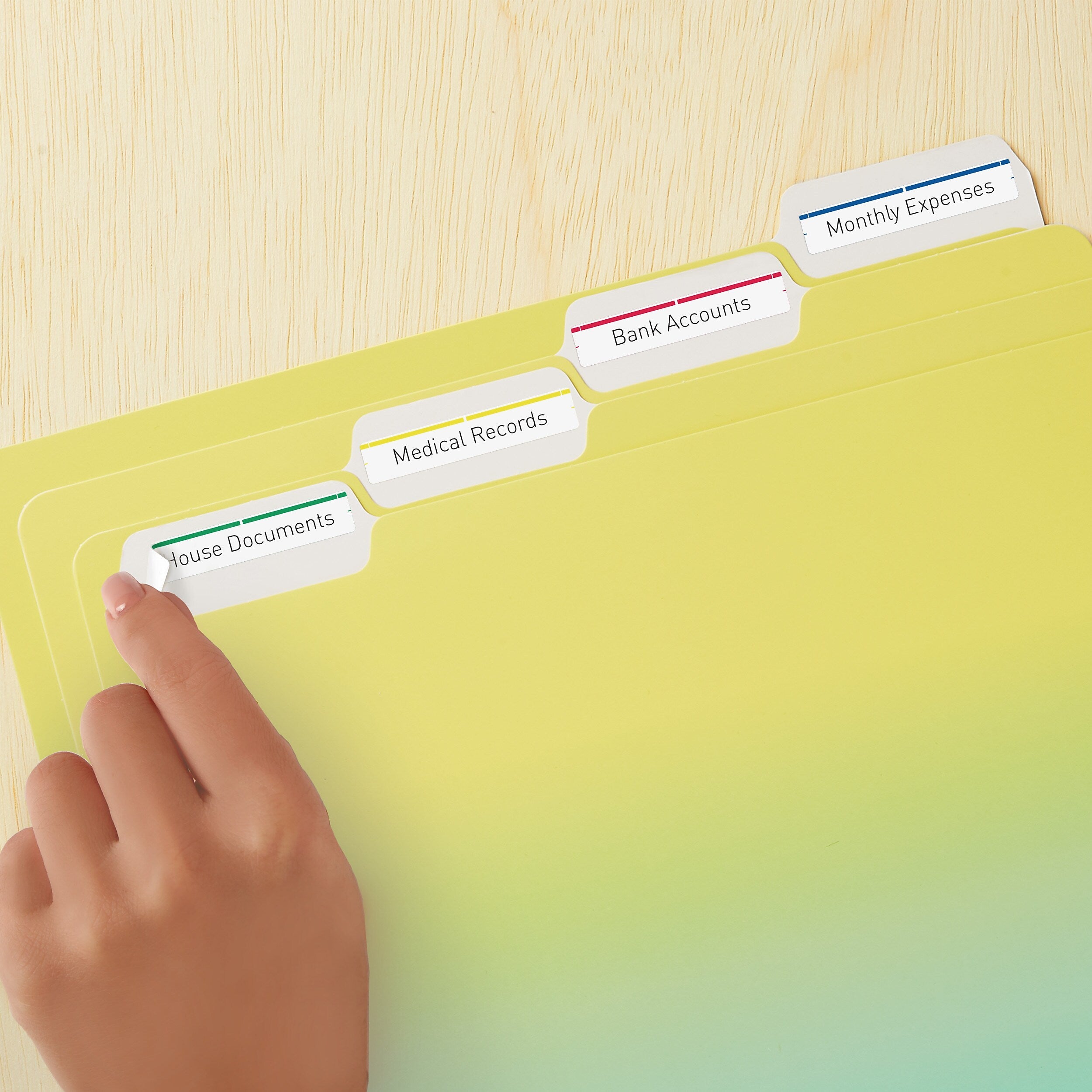 Avery Laser/Inkjet Removable File Folder Labels, 2/3