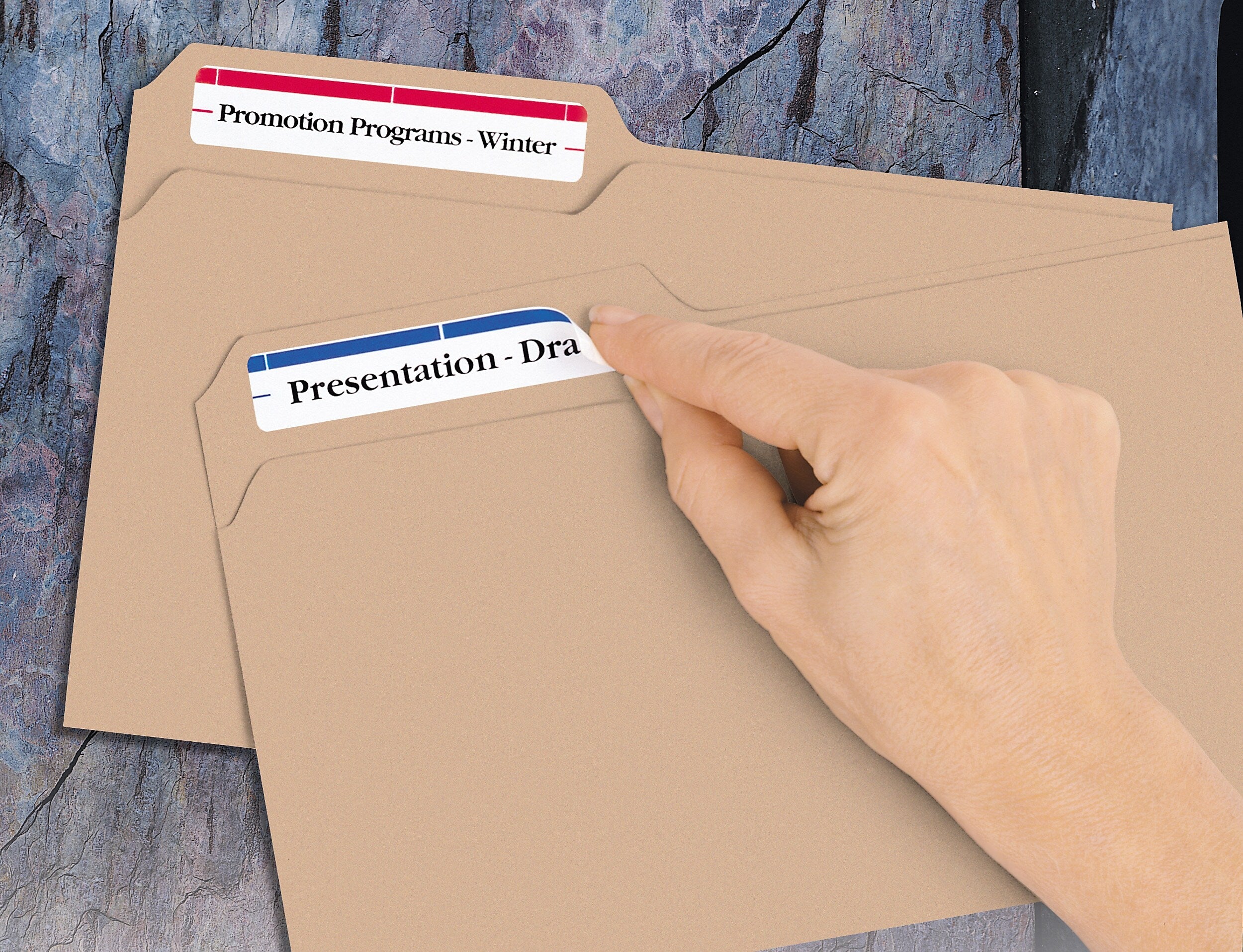 Avery Laser/Inkjet Removable File Folder Labels, 2/3