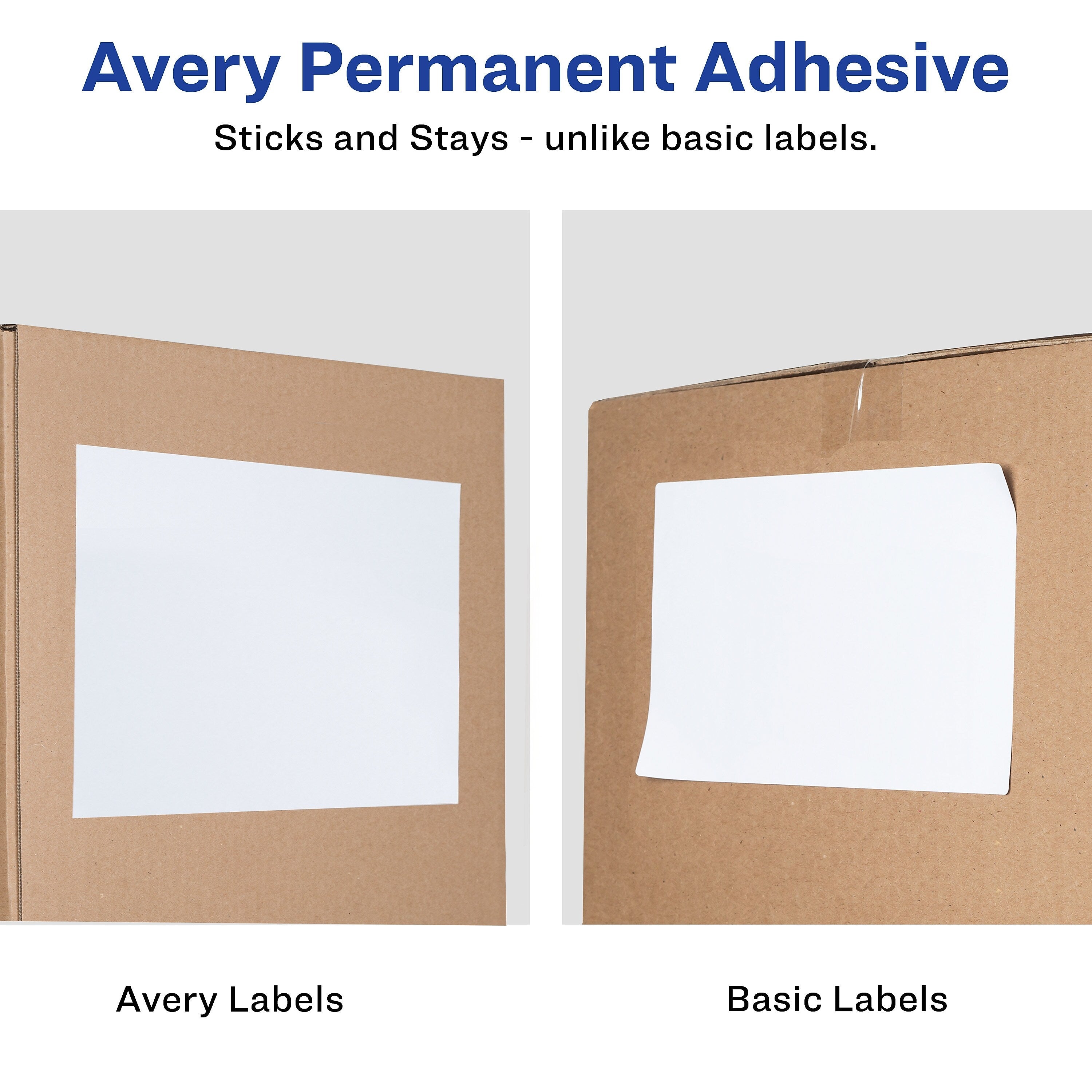 Avery Laser/Inkjet Shipping Labels, 5-1/2" x 8-1/2", White, 2 Labels/Sheet, 250 Sheets/Box