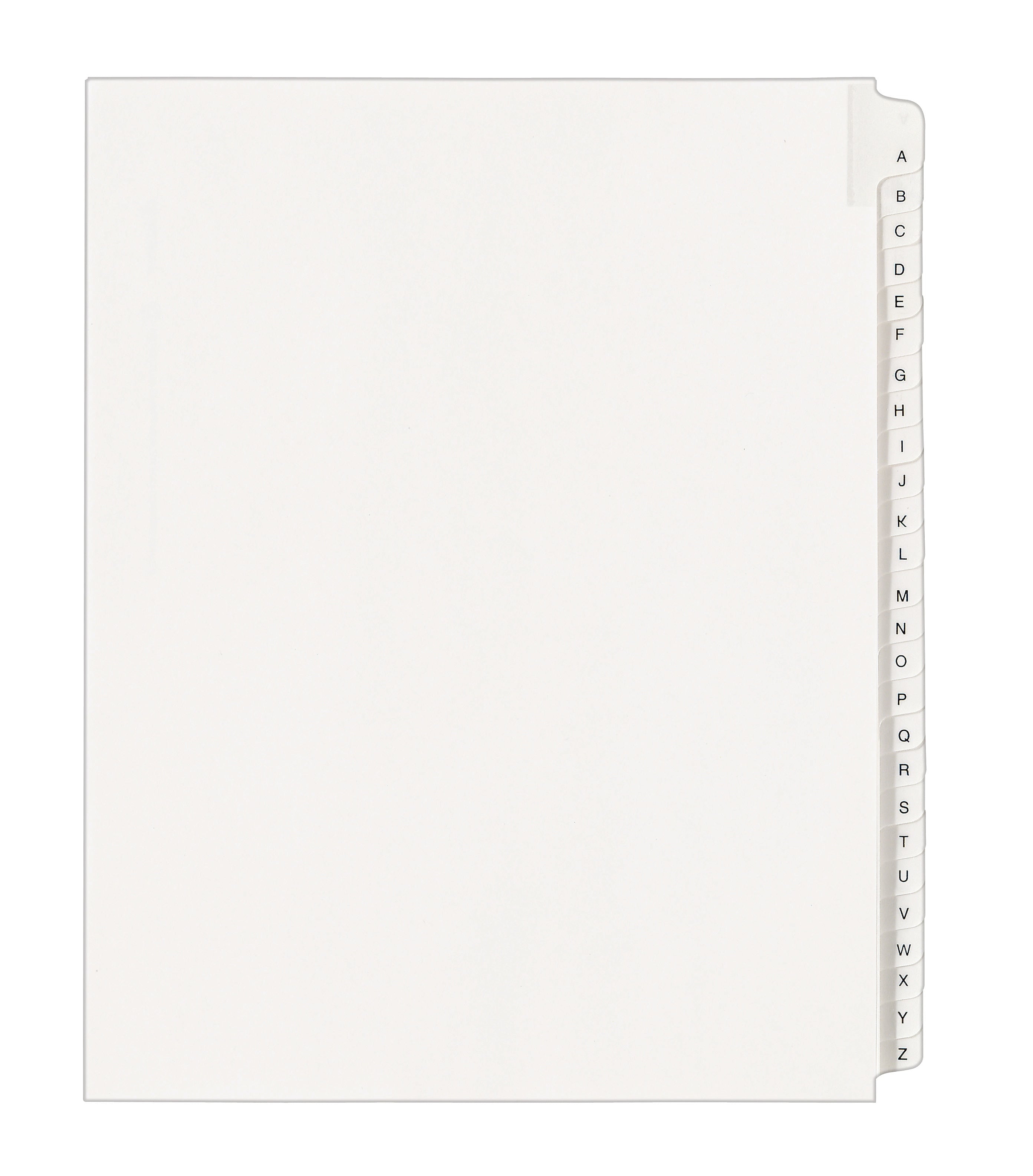 Avery Legal Pre-Printed Paper Divider Collated Set, A-Z Tabs, White, Allstate Style, Letter Size