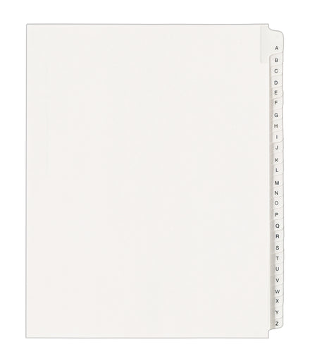 Avery Legal Pre-Printed Paper Divider Collated Set, A-Z Tabs, White, Allstate Style, Letter Size