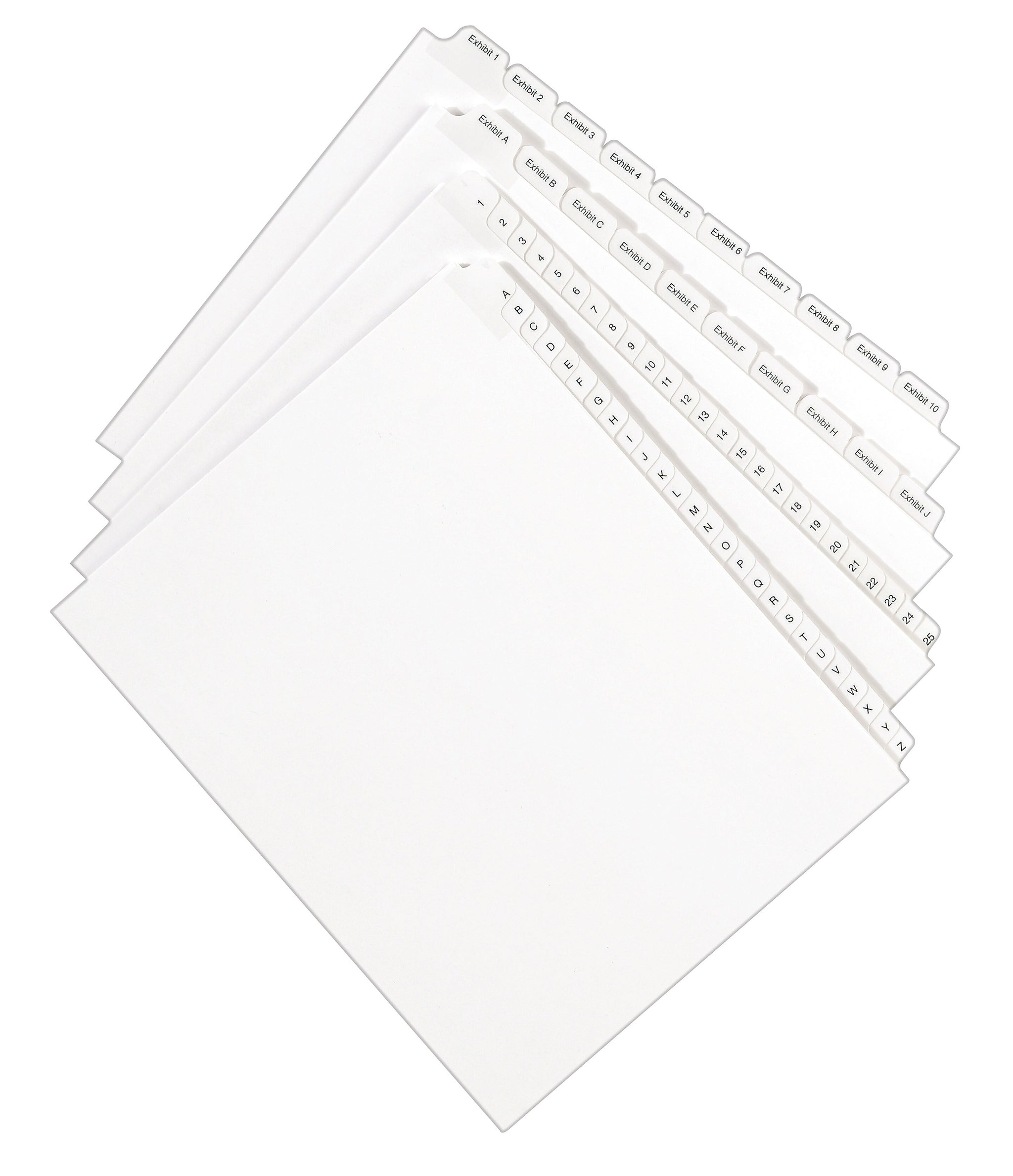 Avery Legal Pre-Printed Paper Divider Collated Set, A-Z Tabs, White, Allstate Style, Letter Size
