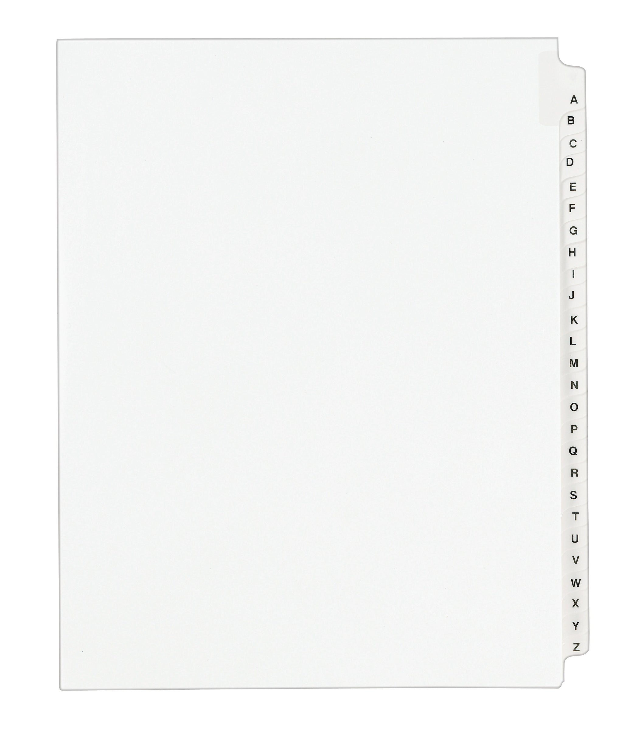 Avery Legal Pre-Printed Paper Divider Collated Set, A-Z Tabs, White, Avery Style, Letter Size