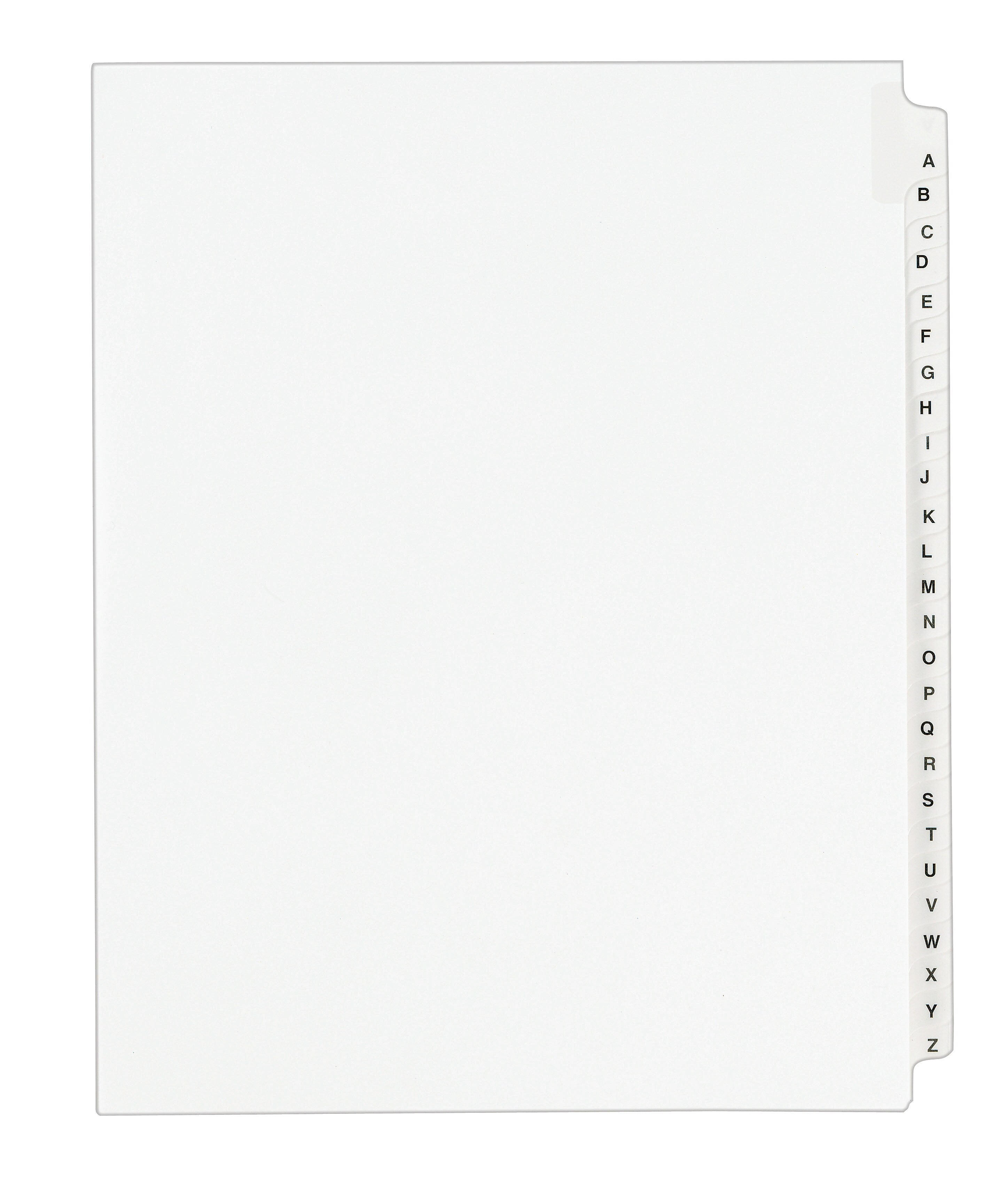 Avery Legal Pre-Printed Paper Divider Collated Set, A-Z Tabs, White, Avery Style, Letter Size