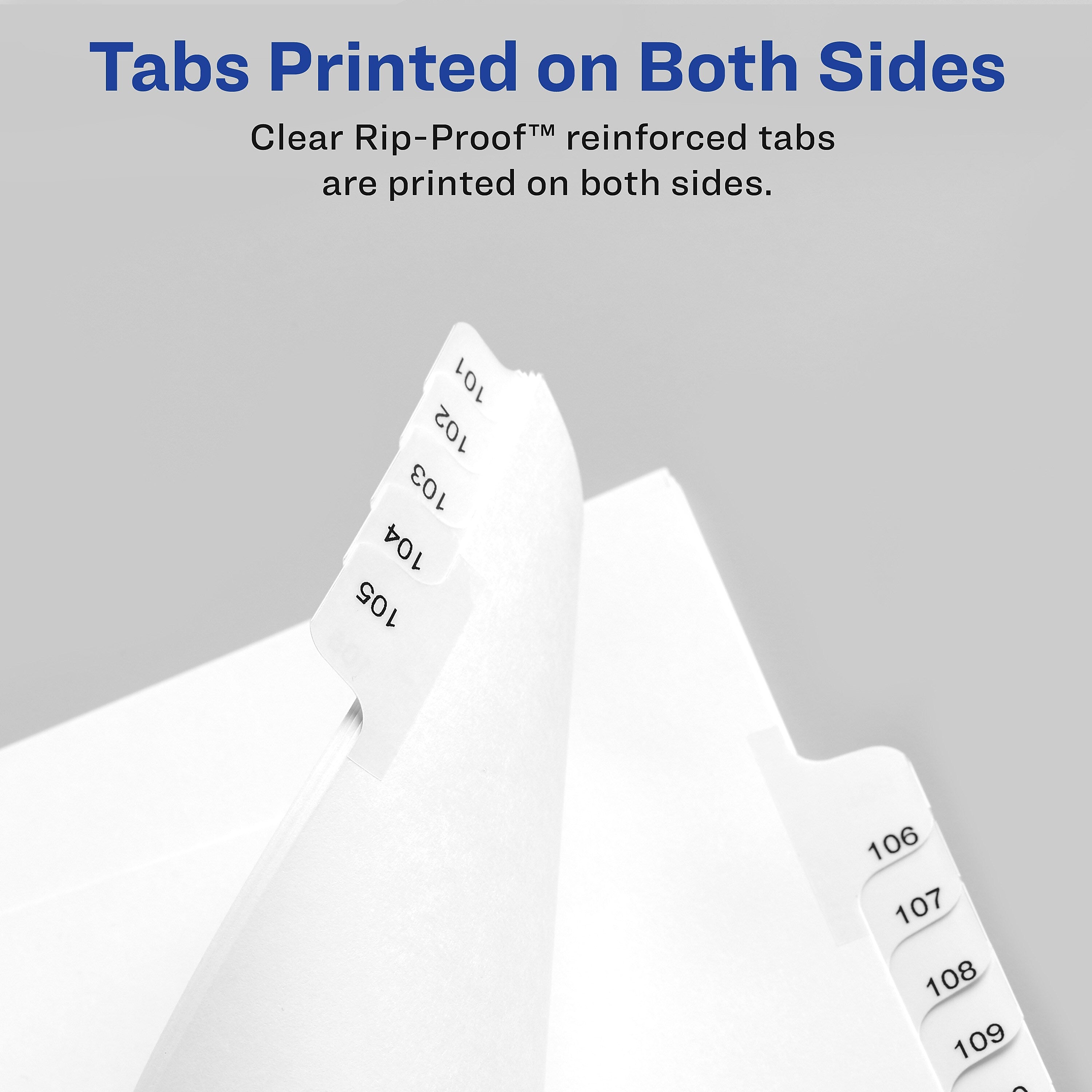 Avery Legal Pre-Printed Paper Divider Collated Set, I-X Tabs, White, Allstate Style, Letter Size