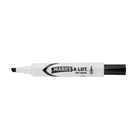 Avery Marks-A-Lot Desk-Style Dry Erase Markers, Chisel Tip, Black, 36/Pack