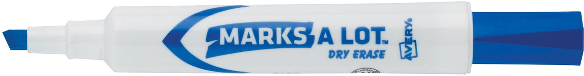 Avery Marks-A-Lot Dry Erase Marker, Chisel Tip, Blue