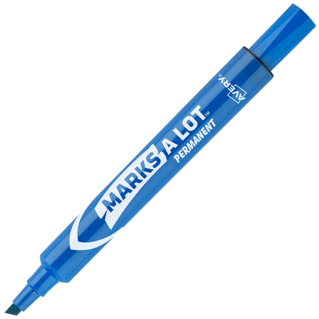 Avery Marks A Lot Tank Permanent Marker, Chisel Tip, Blue