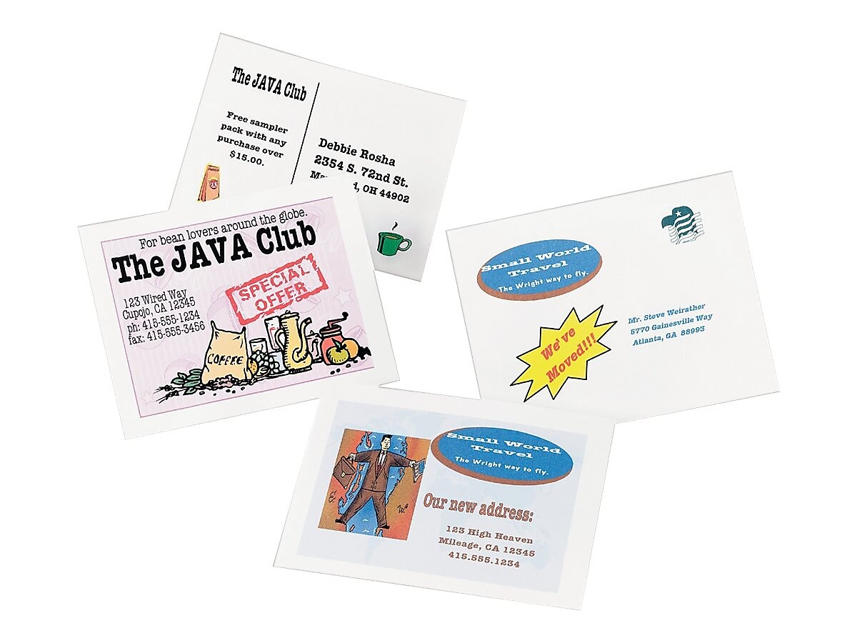 Avery Matte Postcards, 5.5