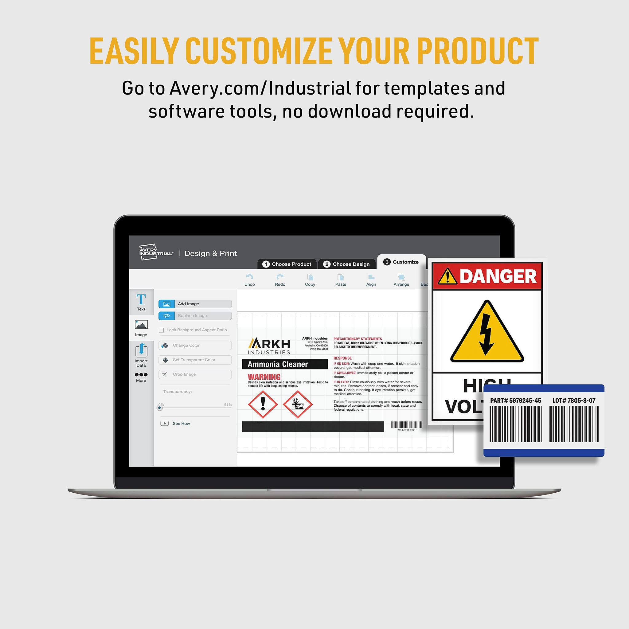 Avery Metallic Laser Asset Tag Labels, 1-1/4