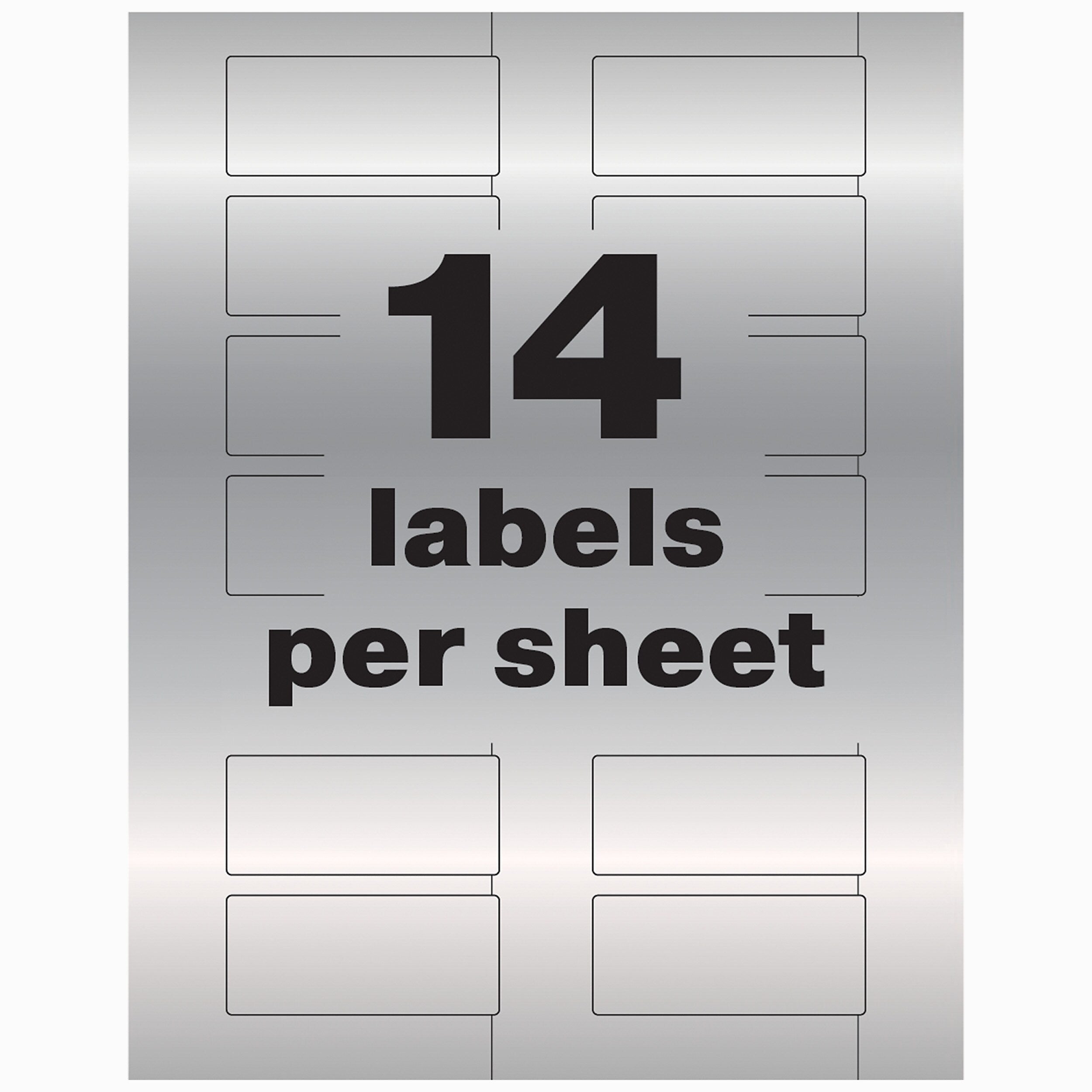 Avery Metallic Laser Asset Tag Labels, 1-1/4