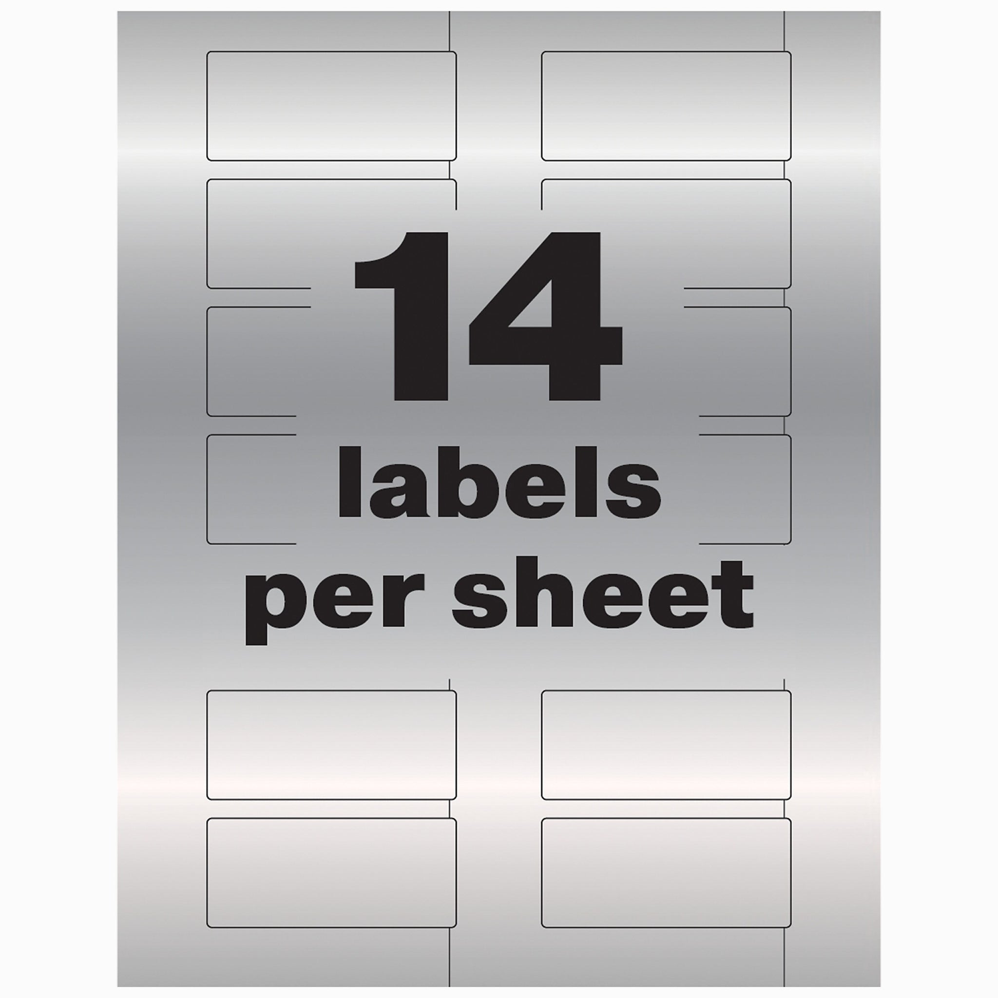 Avery Metallic Laser Asset Tag Labels, 1-1/4
