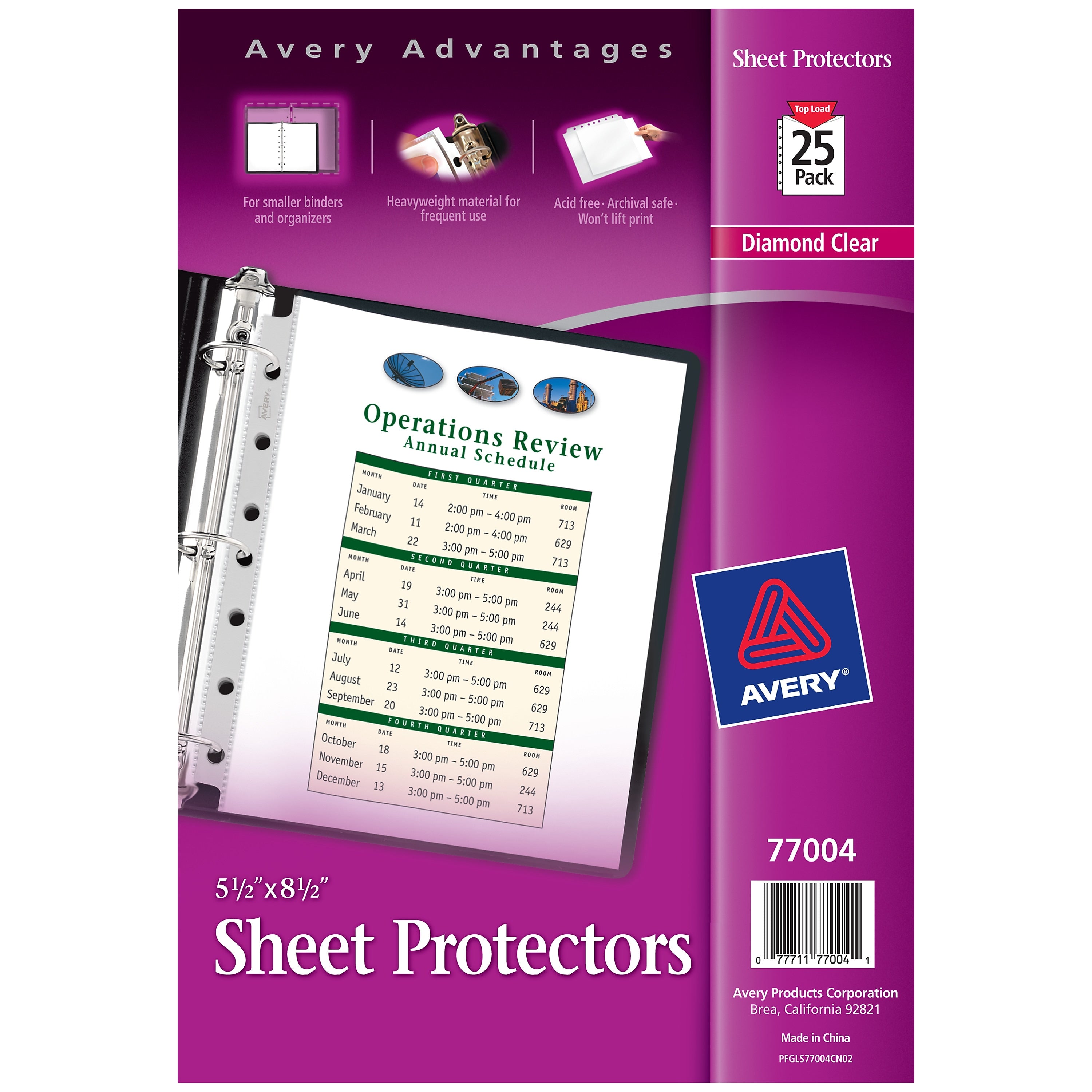 Avery Mini Heavyweight Sheet Protectors, 8-1/2