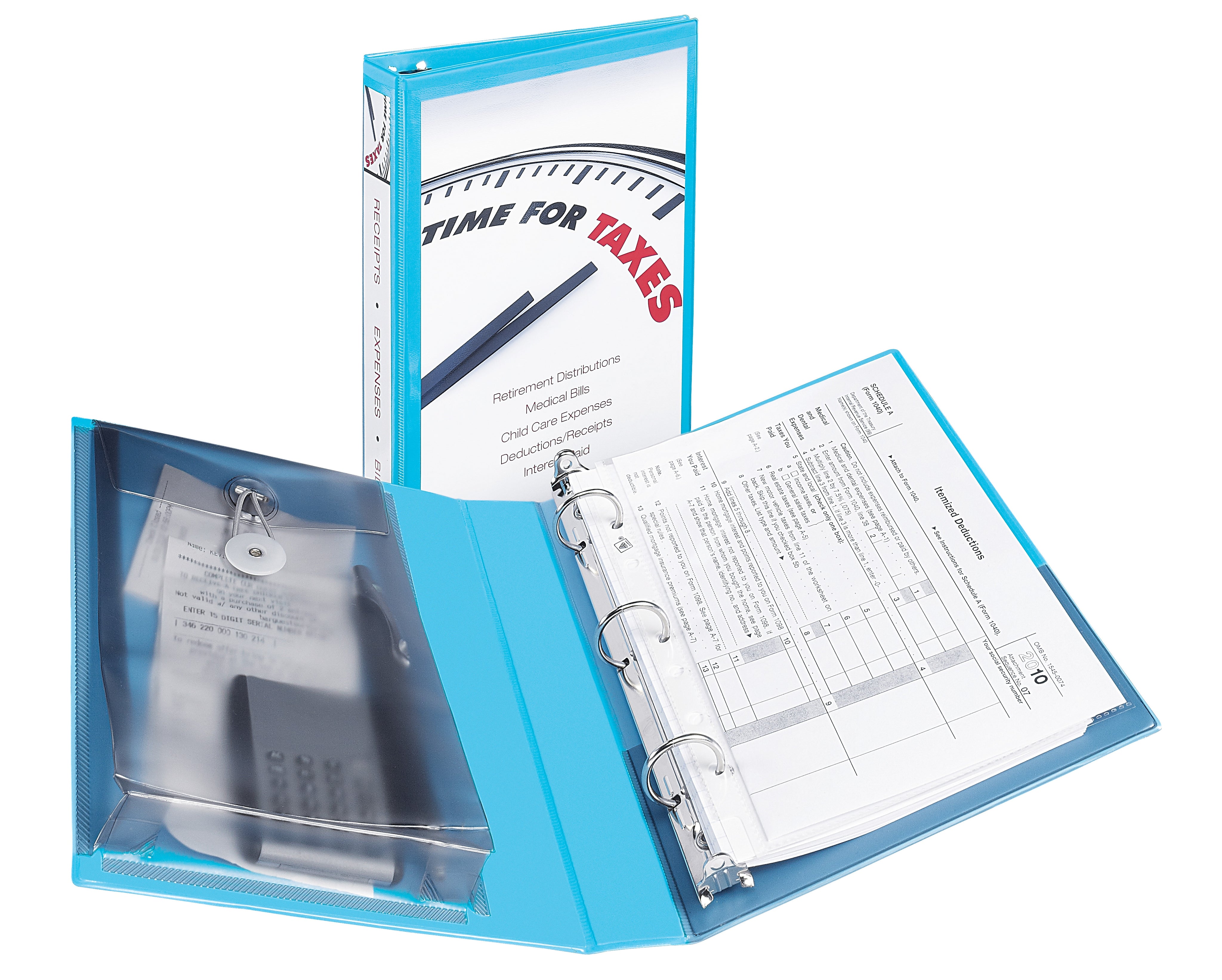 Avery Mini Protect & Store 1" 3-Ring View Binders, Blue