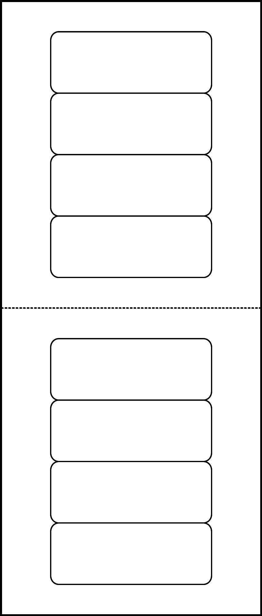 Avery Mini-Sheets Laser/Inkjet Address Labels, 1" x 2-5/8", White, 8 Labels/Sheet, 25 Sheets/Pack