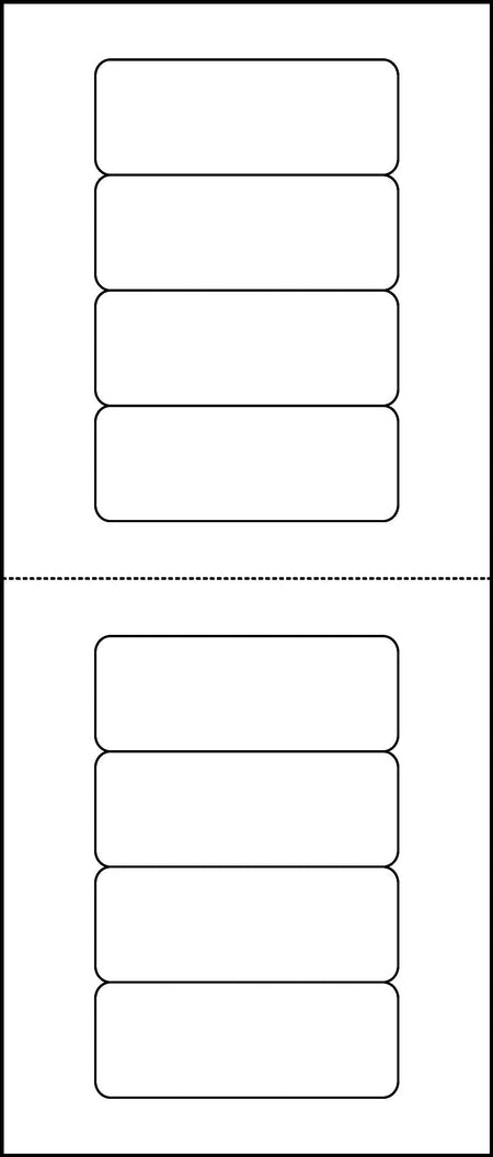 Avery Mini-Sheets Laser/Inkjet Address Labels, 1" x 2-5/8", White, 8 Labels/Sheet, 25 Sheets/Pack