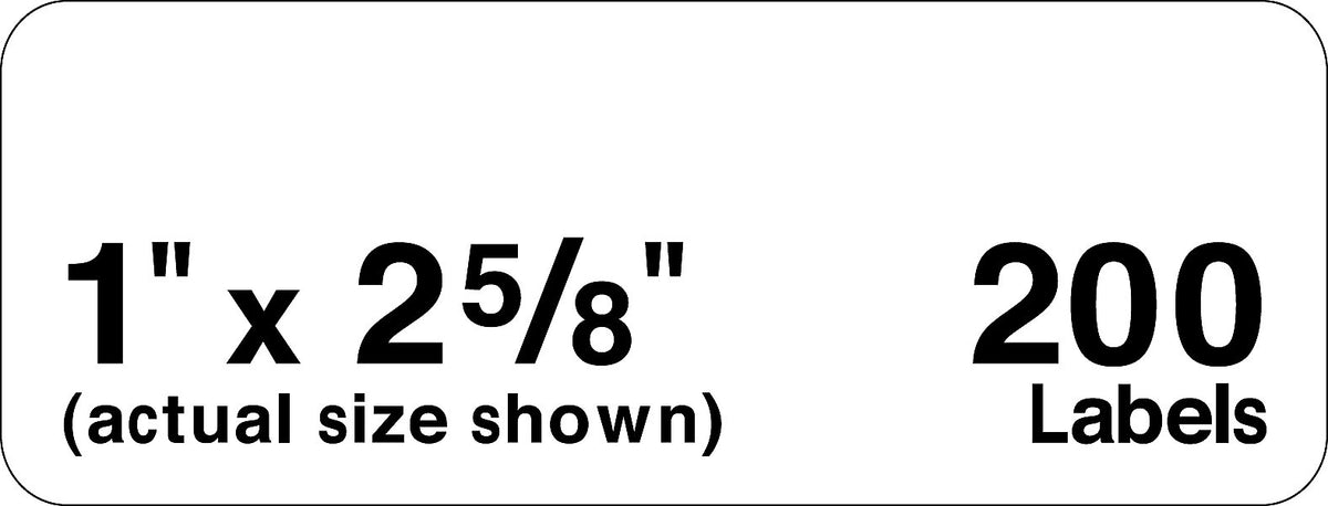 Avery Mini-Sheets Laser/Inkjet Address Labels, 1" x 2-5/8", White, 8 Labels/Sheet, 25 Sheets/Pack