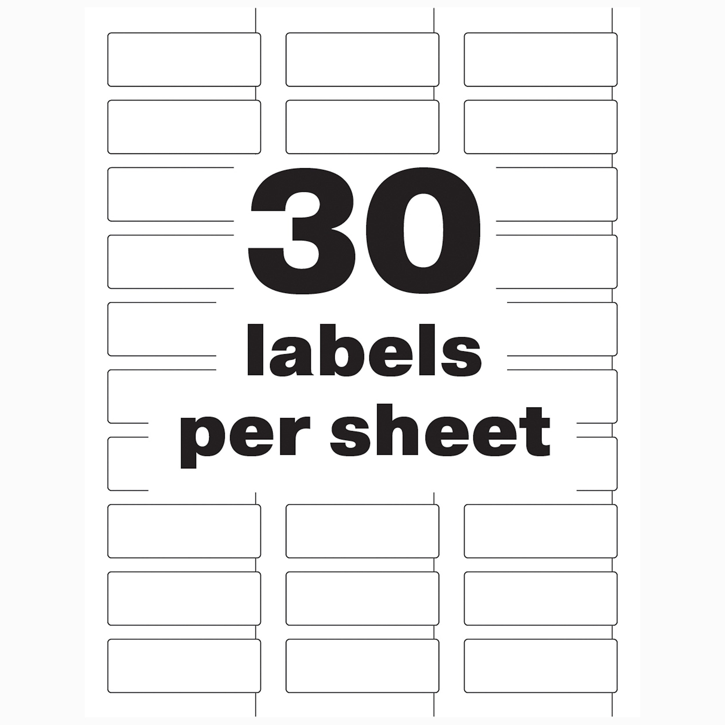 Avery PermaTrack Durable Laser Asset Tag Labels, 3/4