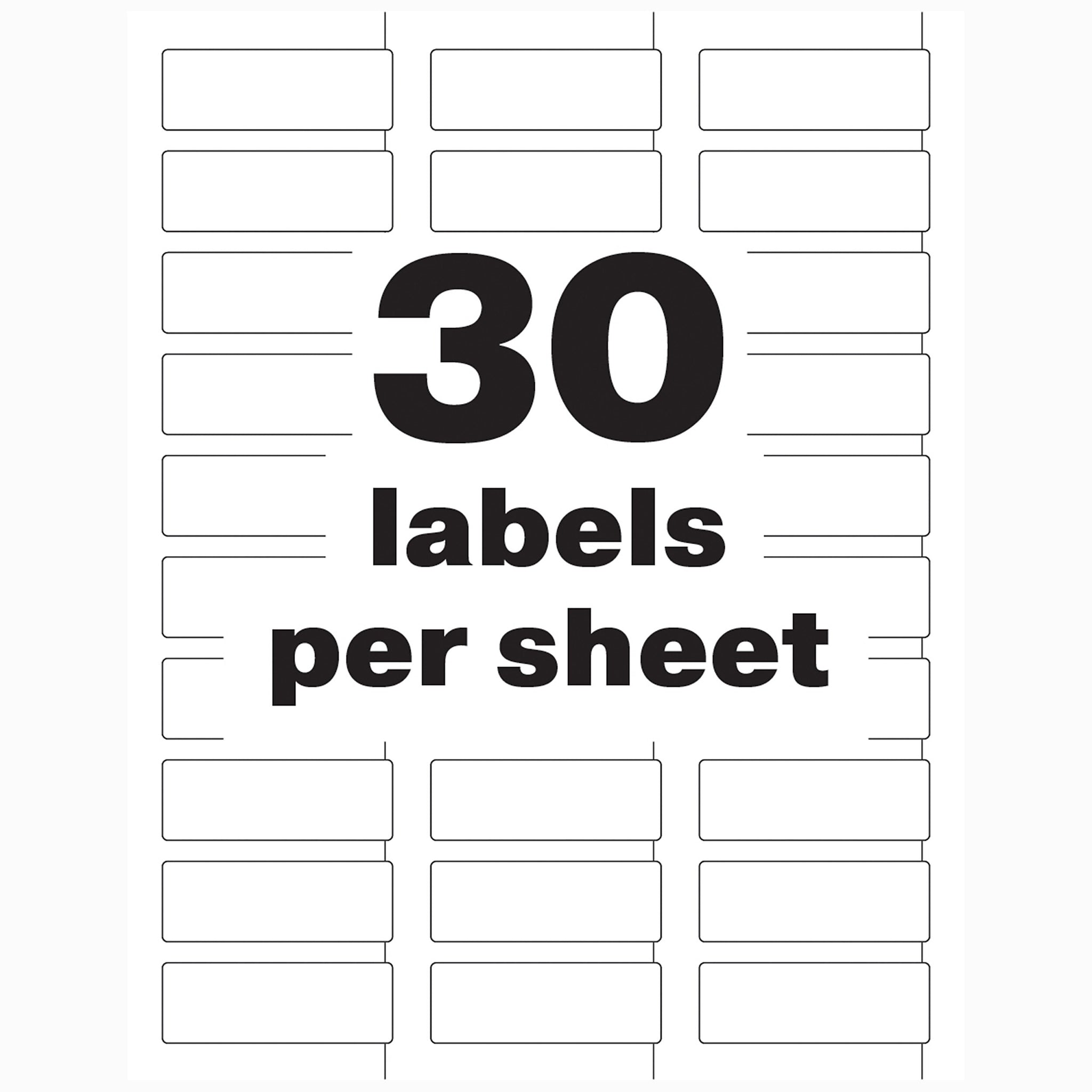 Avery PermaTrack Durable Laser Asset Tag Labels, 3/4