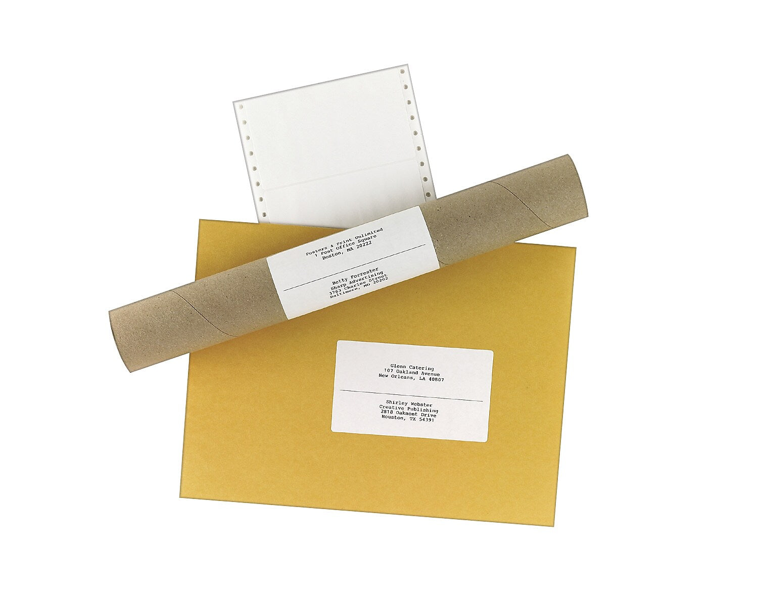 Avery Pin-Fed Continuous Form Computer Labels, 2 15/16