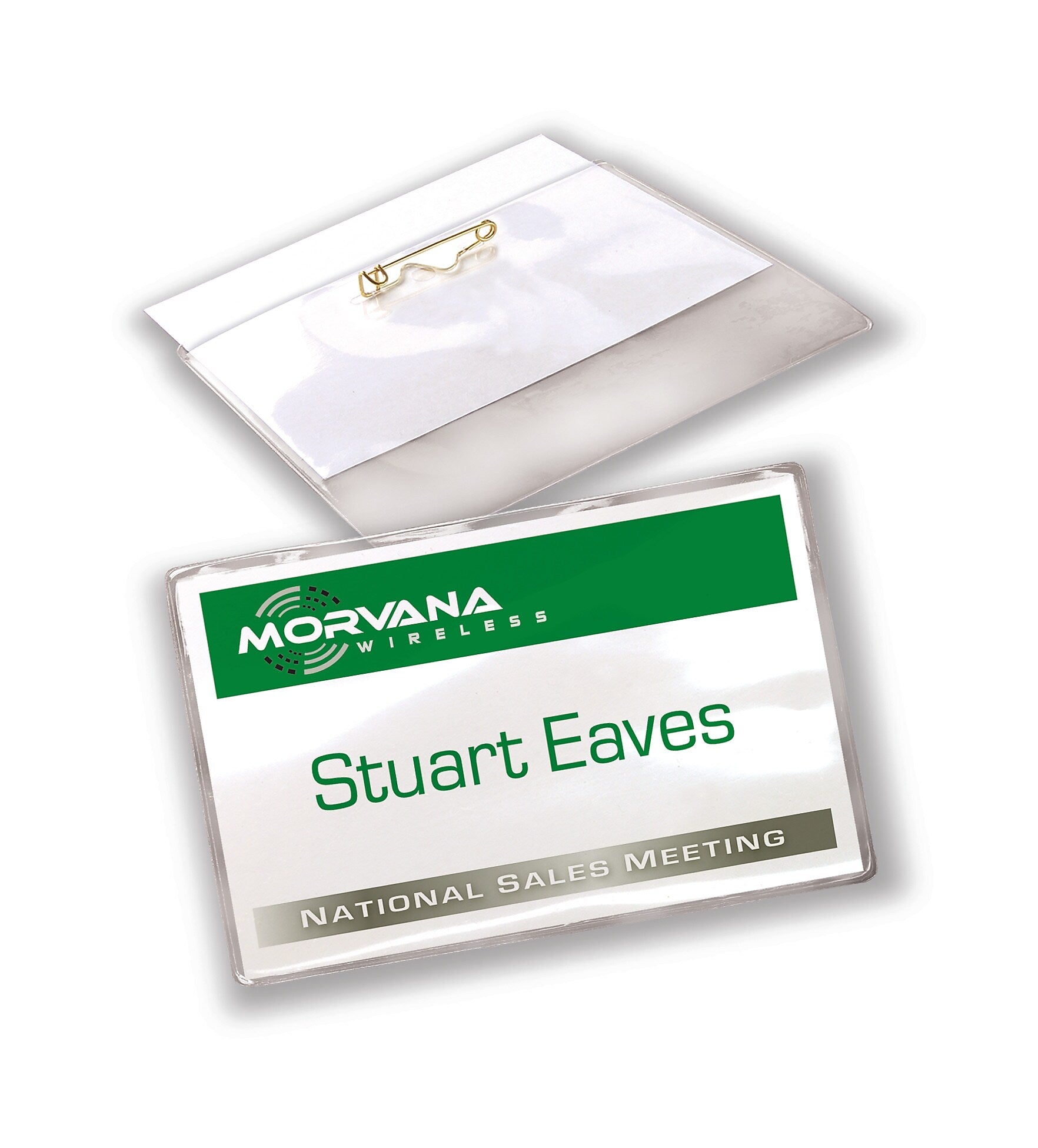 Avery Pin Style Laser/Inkjet Name Badge Kit, 2 1/4