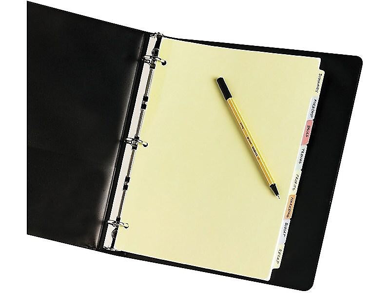 Avery Plain Write-On Dividers, 8-Tab, Multicolor, 24 Sets/Box