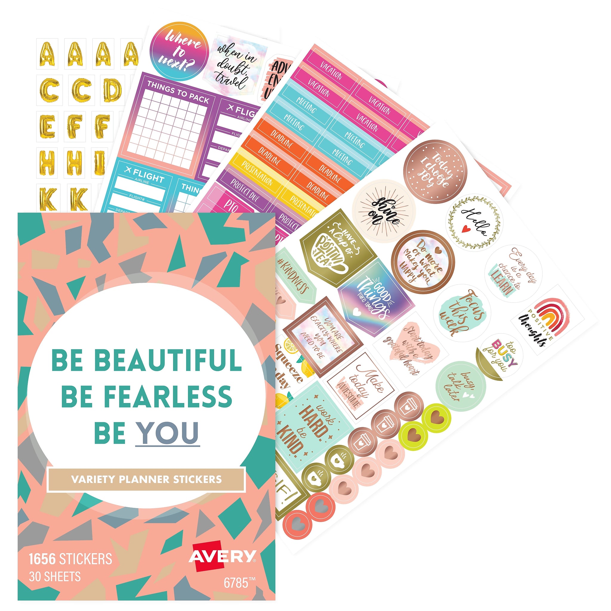 Avery Planner Stickers Variety Pack, 1,656 Stickers, Weekly, Calendar and Journal Sticker Sheets