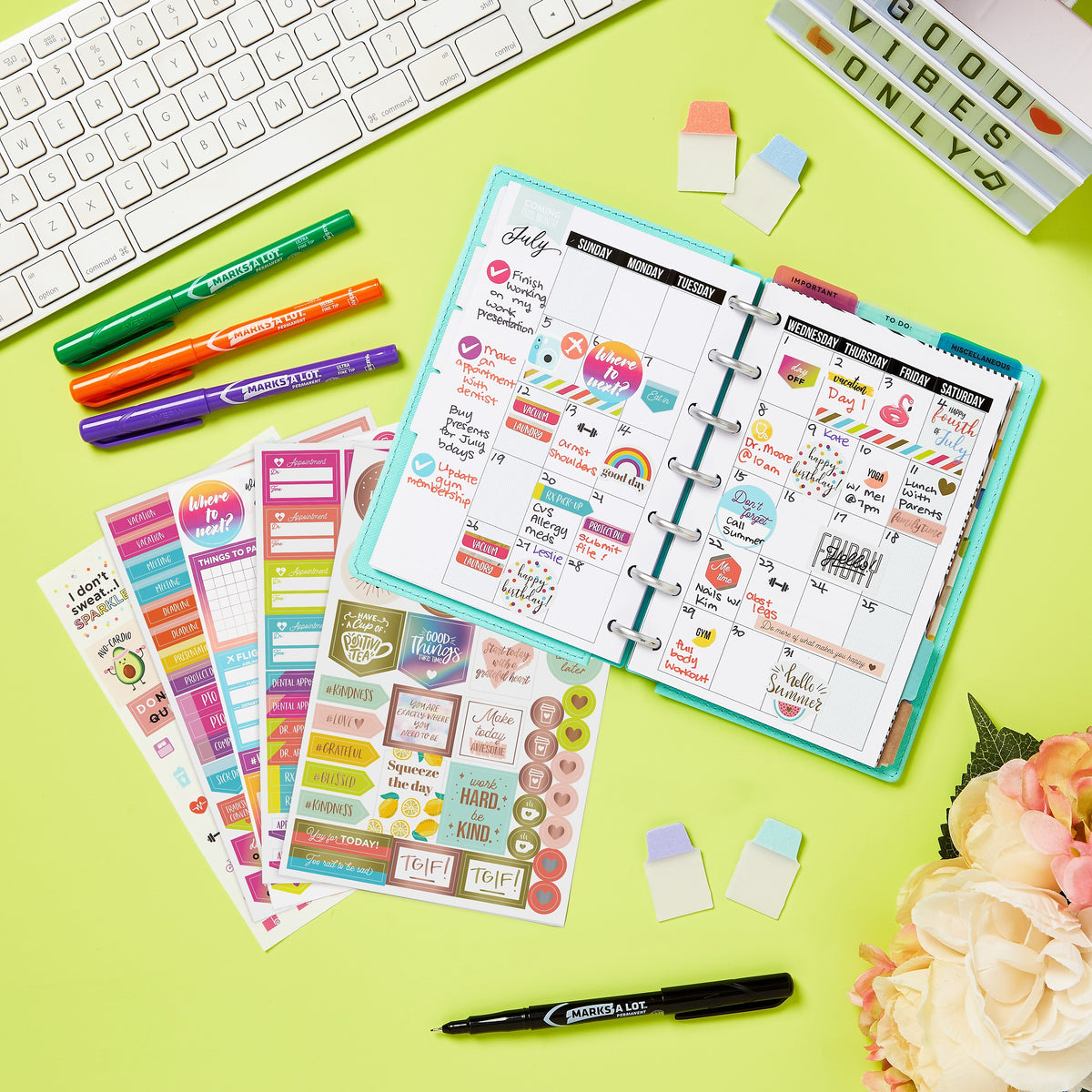 Avery Planner Stickers Variety Pack, 1,656 Stickers, Weekly, Calendar and Journal Sticker Sheets