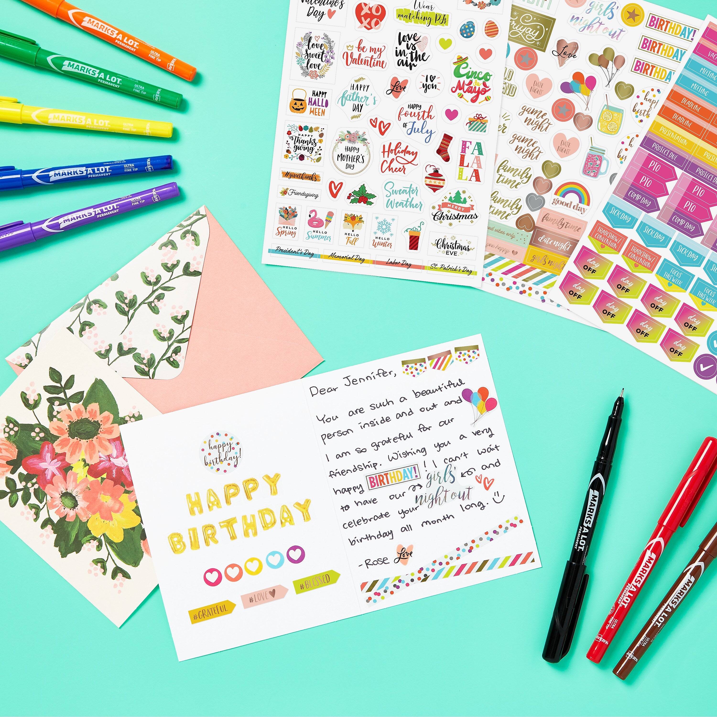 Avery Planner Stickers Variety Pack, 1,656 Stickers, Weekly, Calendar and Journal Sticker Sheets