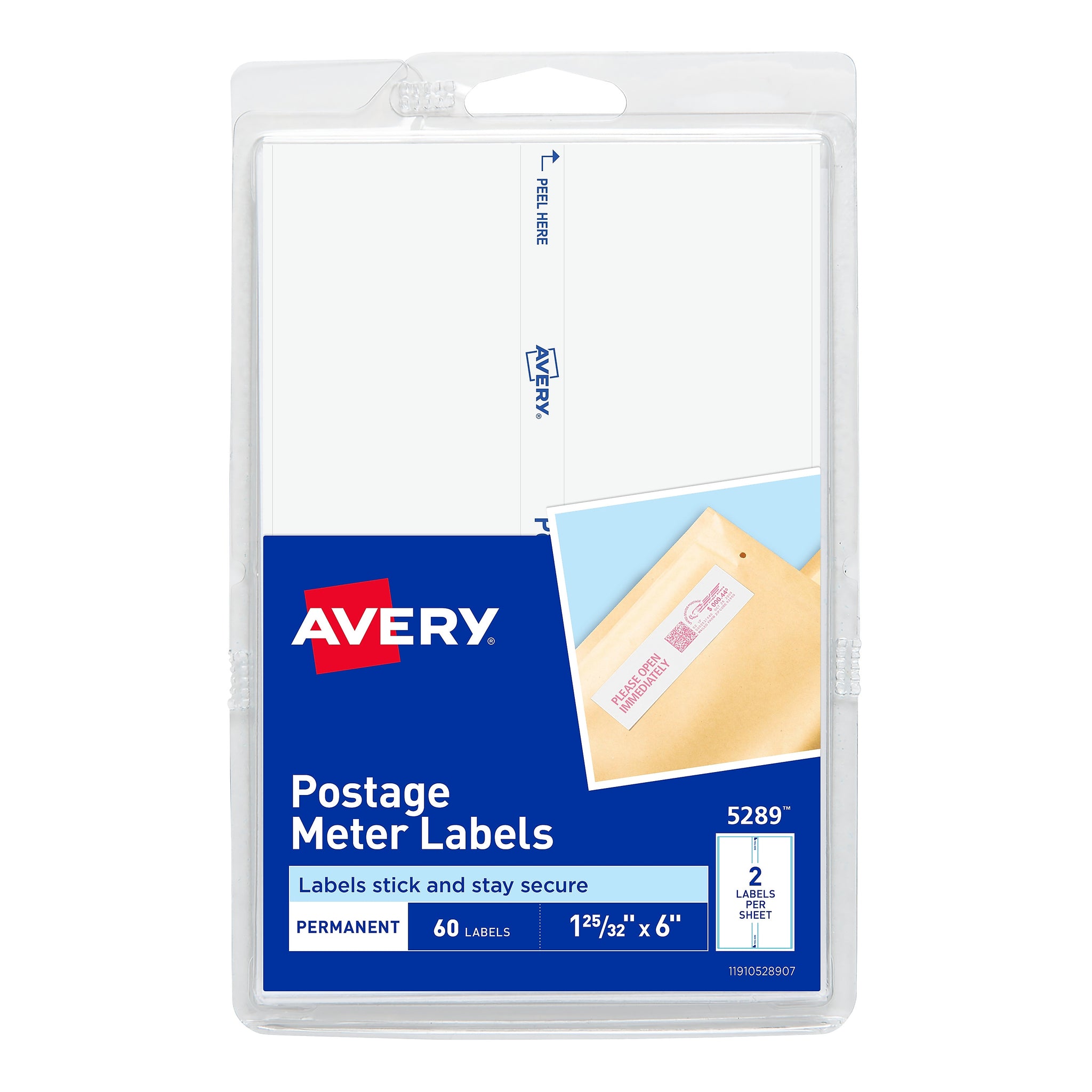 Avery Postage Meter Labels for Personal Post Office, 1 25/32
