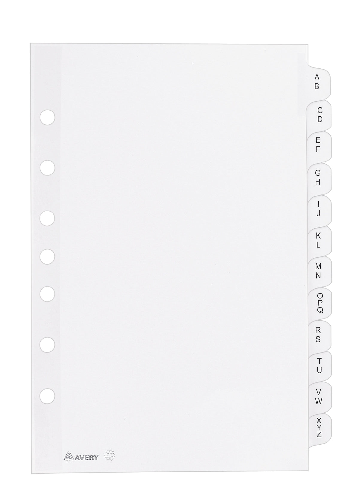 Avery Pre-Printed Mini Paper Dividers, A-Z Tabs, White