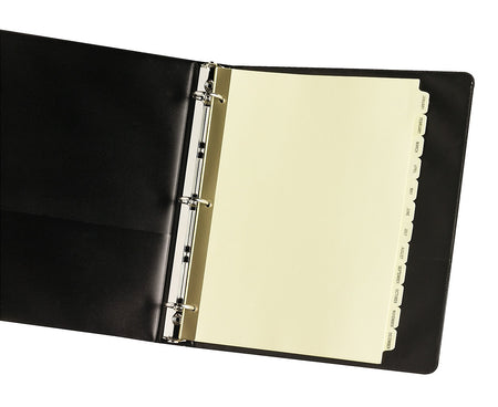 Avery Pre-Printed Paper Dividers with Laminated Tabs, Jan-Dec Tabs, Buff, Gold Reinforced