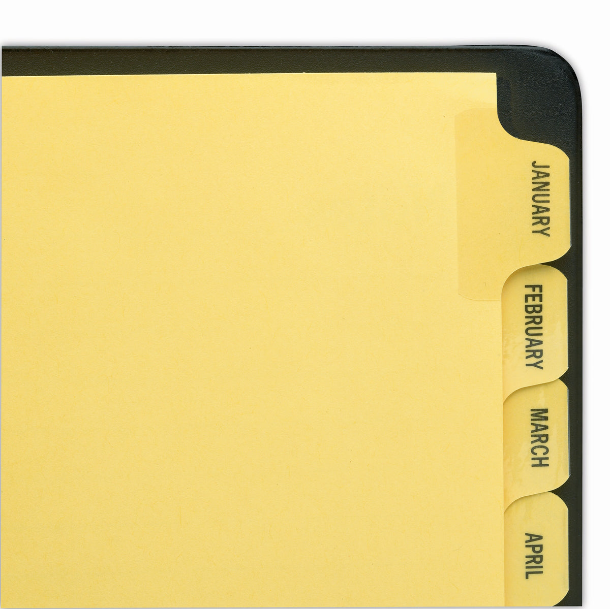 Avery Pre-Printed Paper Dividers with Laminated Tabs, Jan-Dec Tabs, Buff, Gold Reinforced