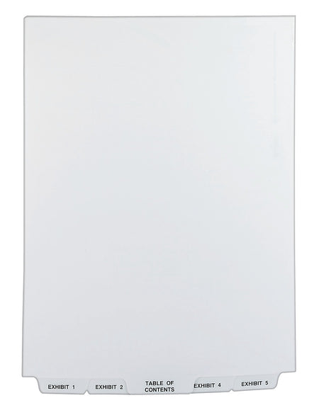 Avery Premium Collated Legal Paper Dividers, 1-25 & Table of Content Tabs, White, Avery Style, Letter Size, Bottom Tab