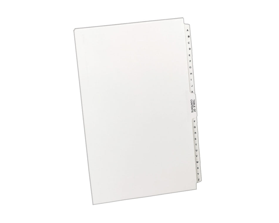 Avery Premium Collated Legal Paper Dividers, A-Z & Table of Contents Tabs, White, Avery Style, Legal Size