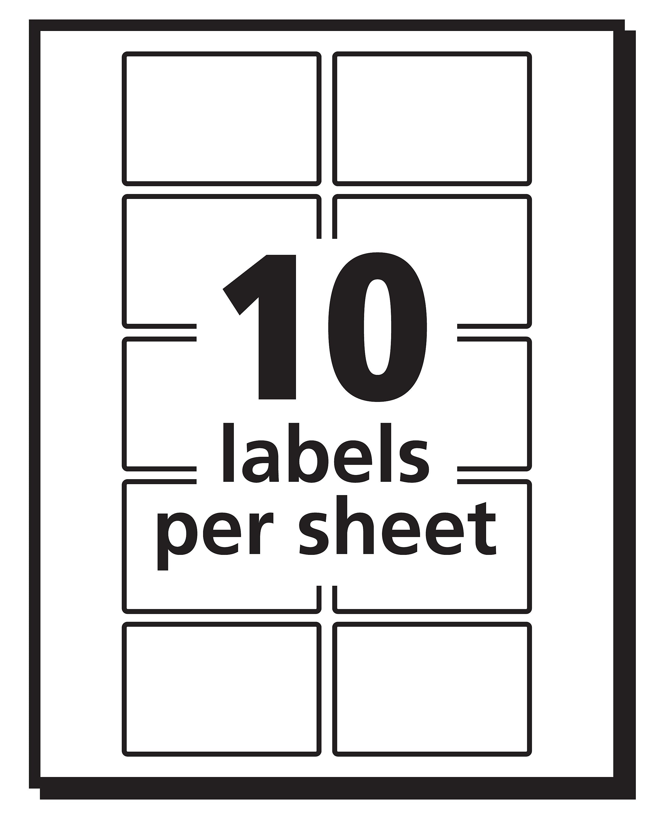 Avery Print-or-Write Multiuse ID Labels, 1"H x 1-1/2"W, 500/Pack