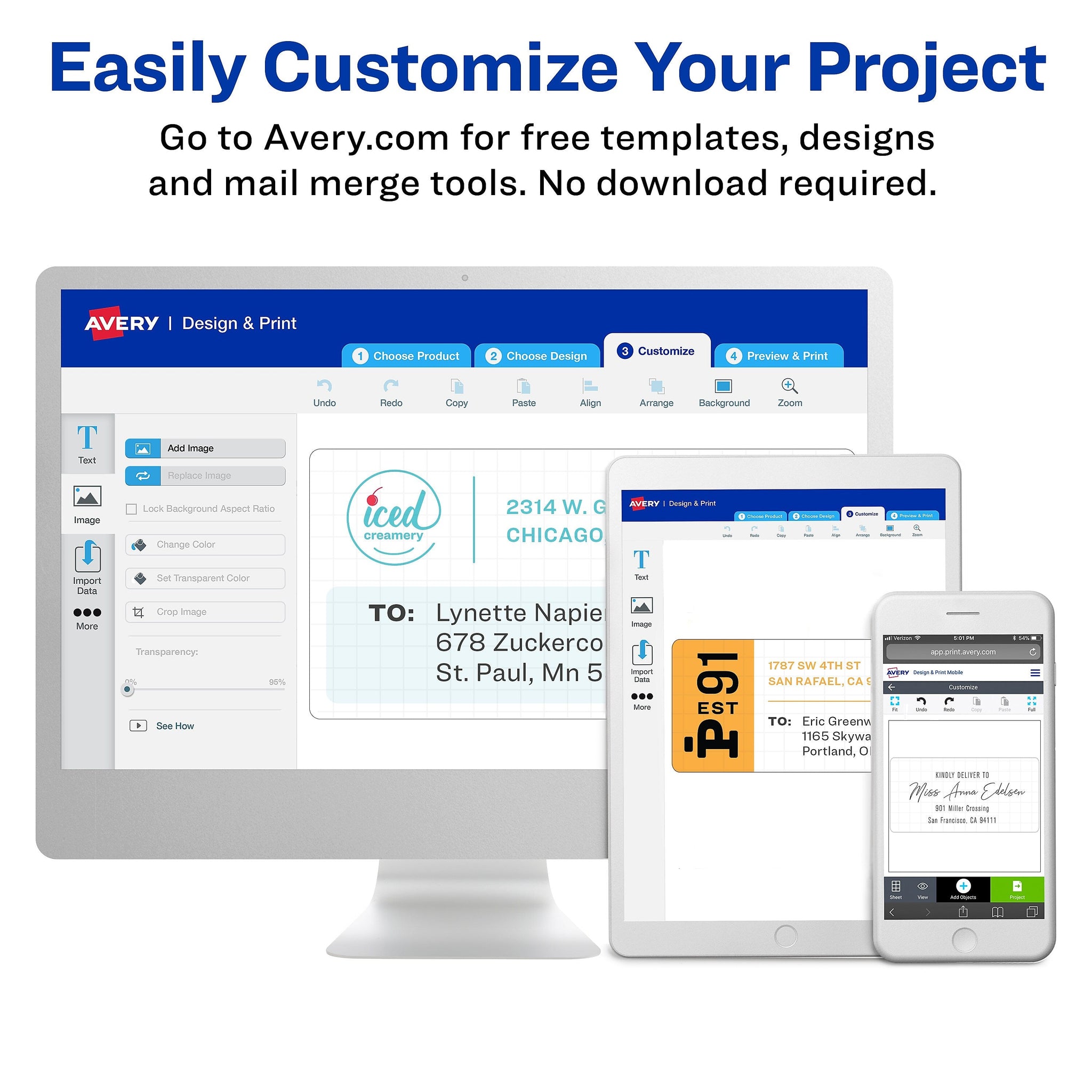 Avery Print-to-the-Edge Color Laser Shipping Labels, 2