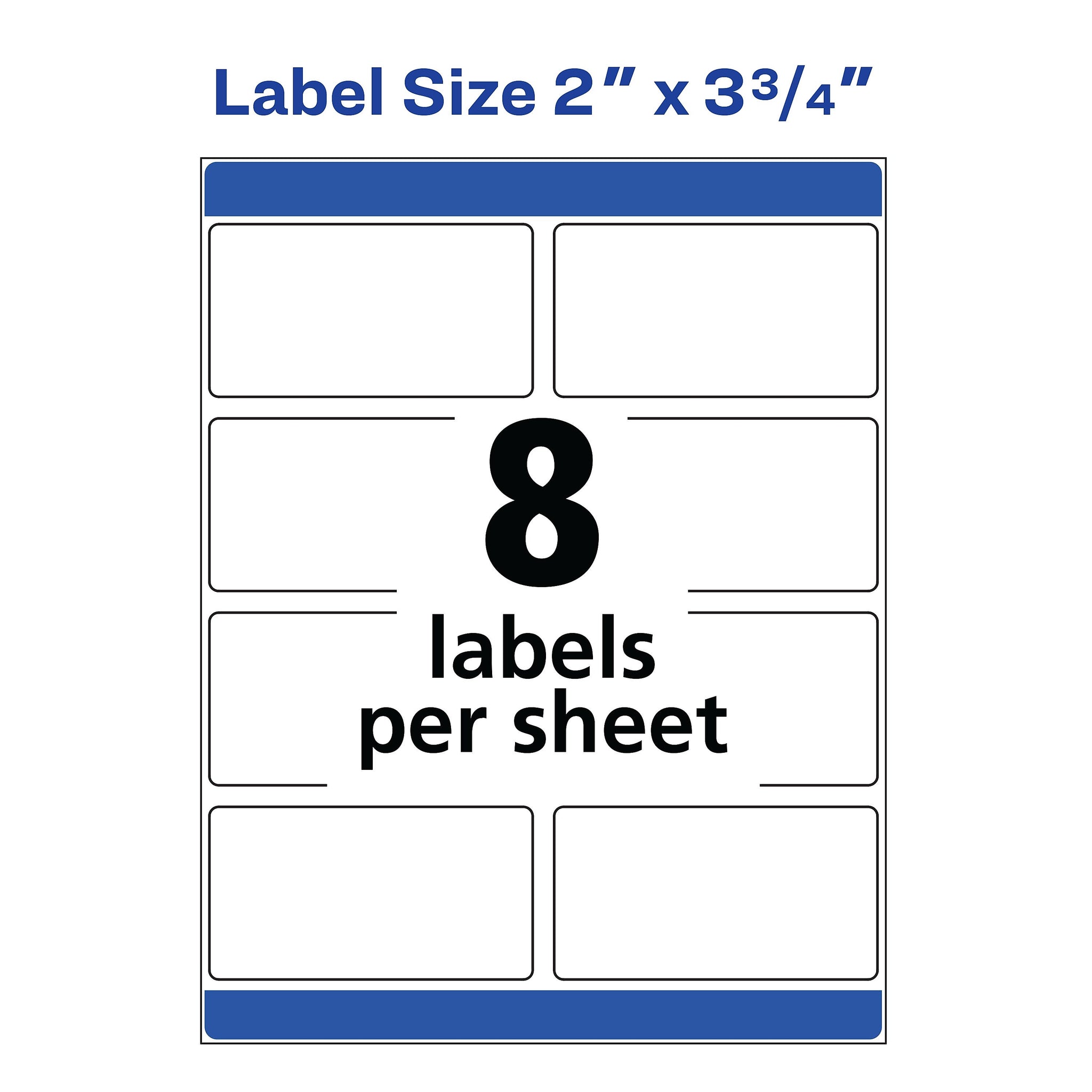 Avery Print-to-the-Edge Color Laser Shipping Labels, 2