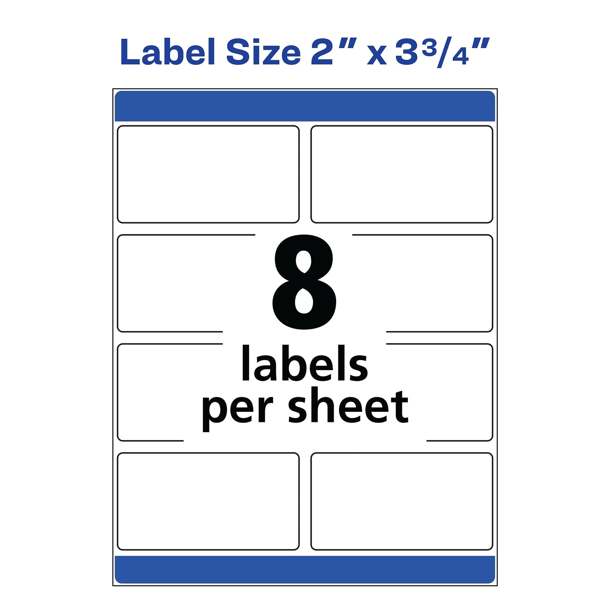 Avery Print-to-the-Edge Color Laser Shipping Labels, 2
