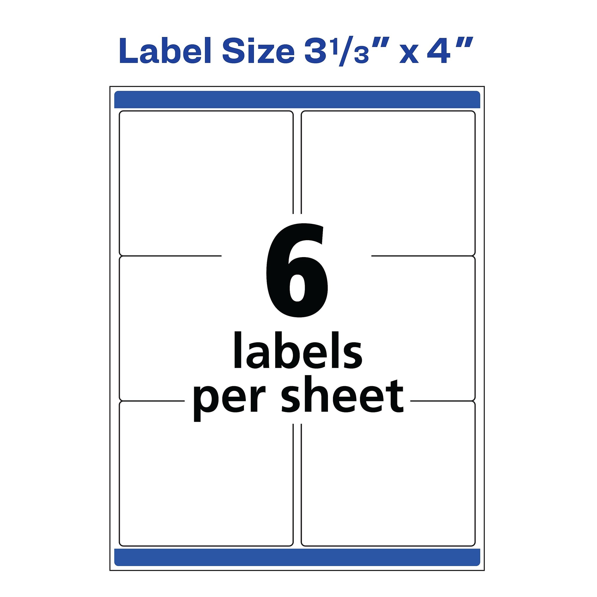 Avery Print-to-the-Edge Color Laser Shipping Labels, 3