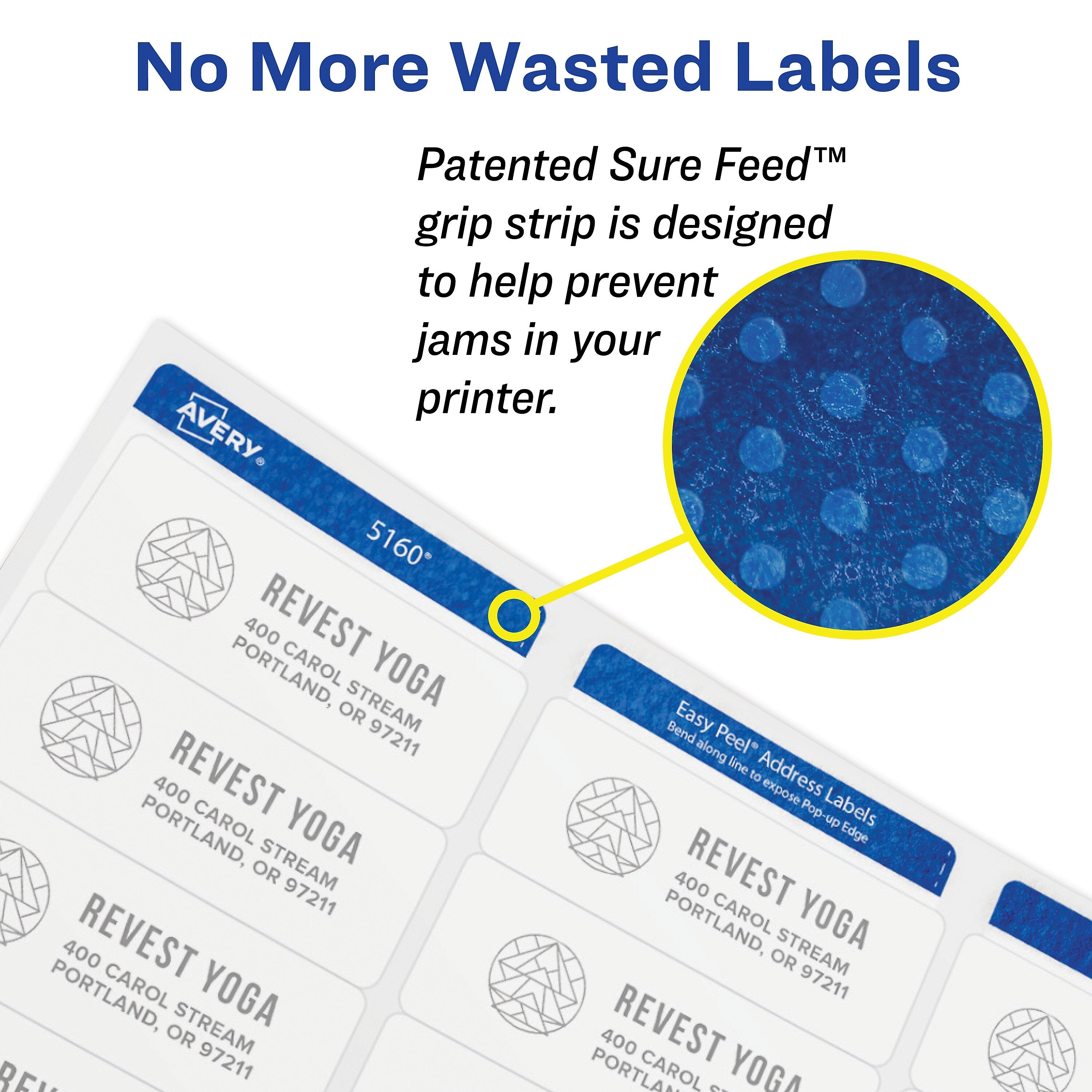 Avery Print-to-the-Edge Laser Address Labels, 1-1/4