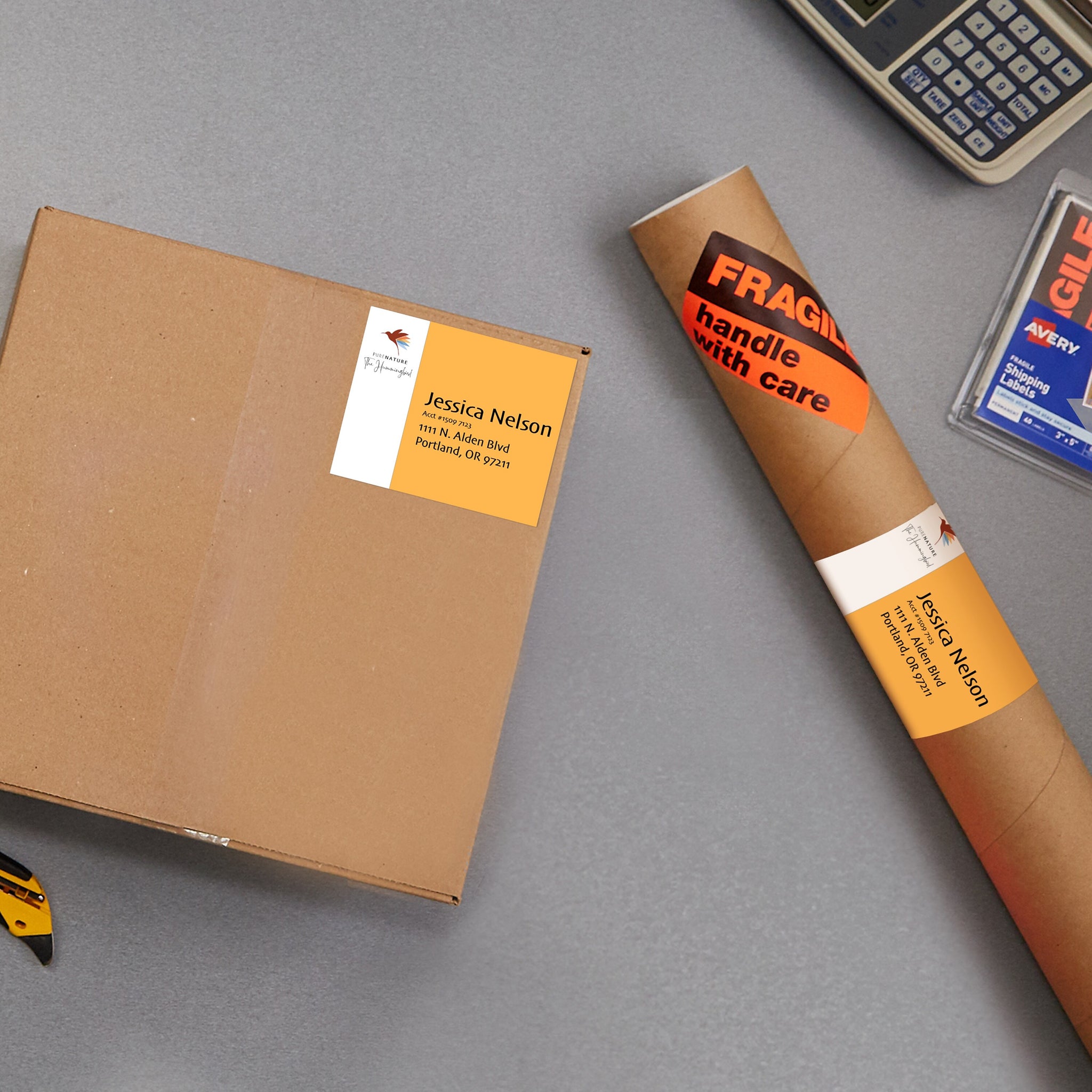 Avery Print-to-the-Edge Laser Shipping Labels, 3-3/4