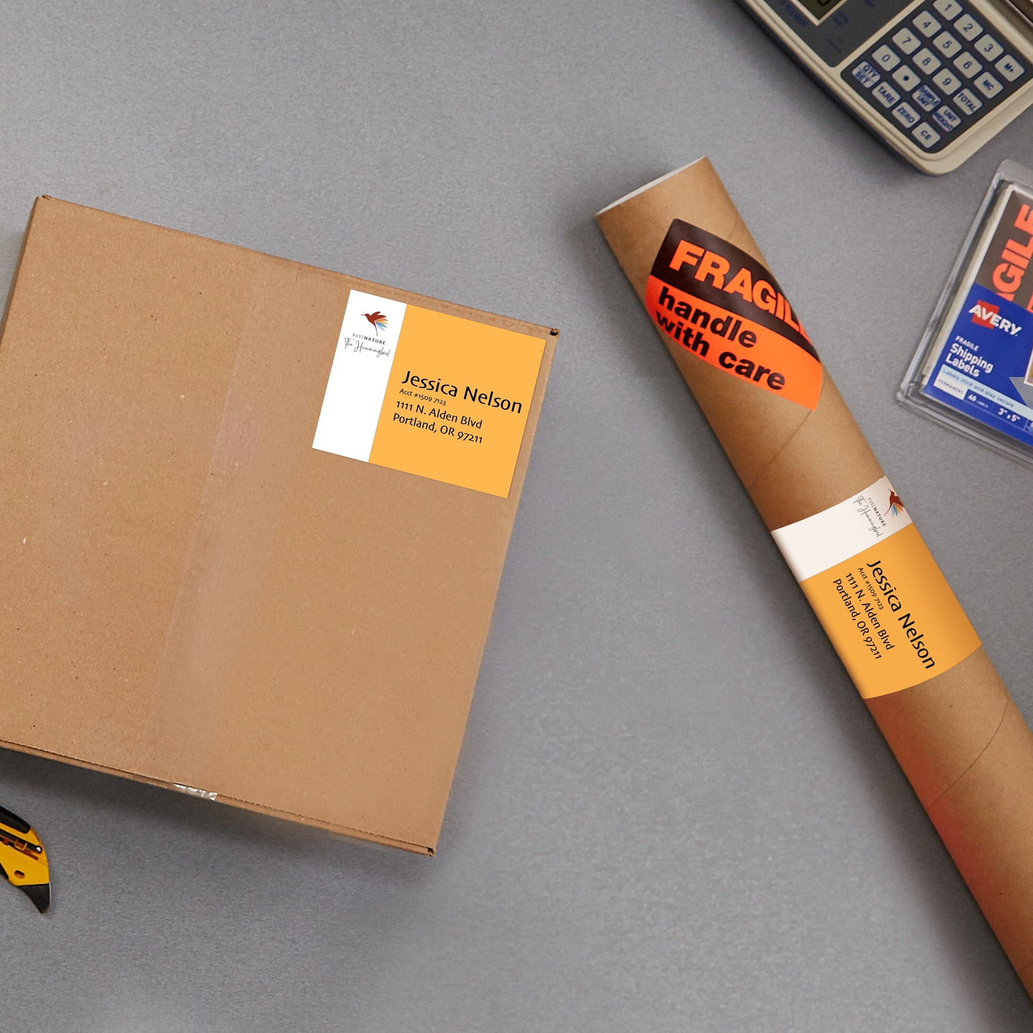 Avery Print-to-the-Edge Laser Shipping Labels, 3-3/4