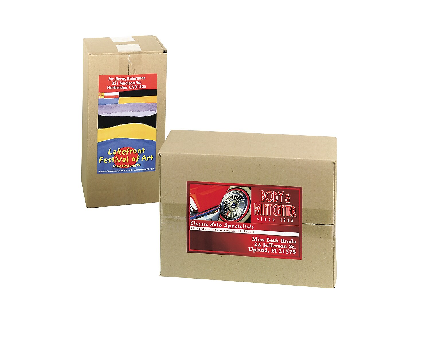 Avery Print-to-the-Edge Laser Shipping Labels, 4-3/4